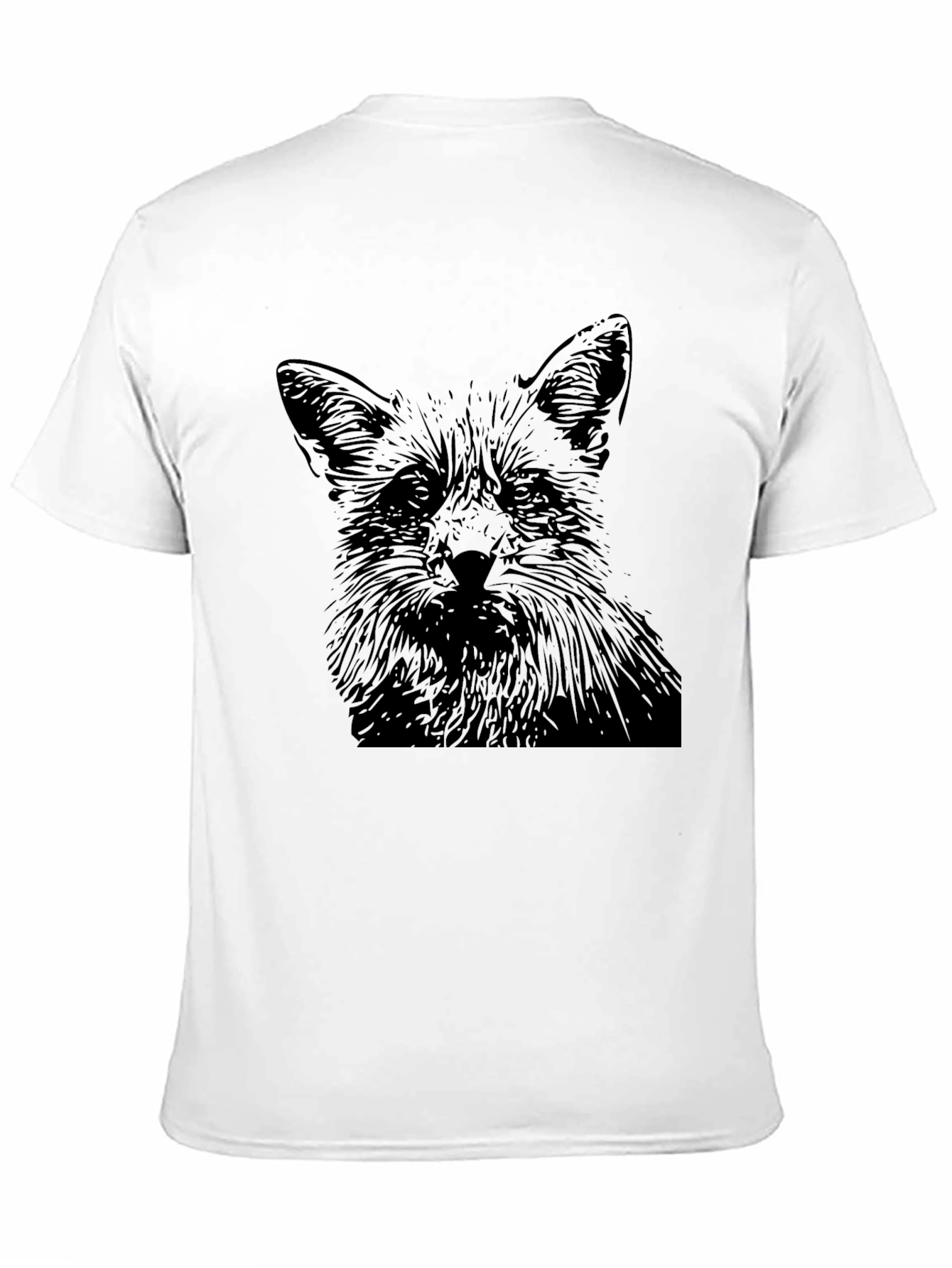 Black Fox Graphic Print Black T-Shirt view 11