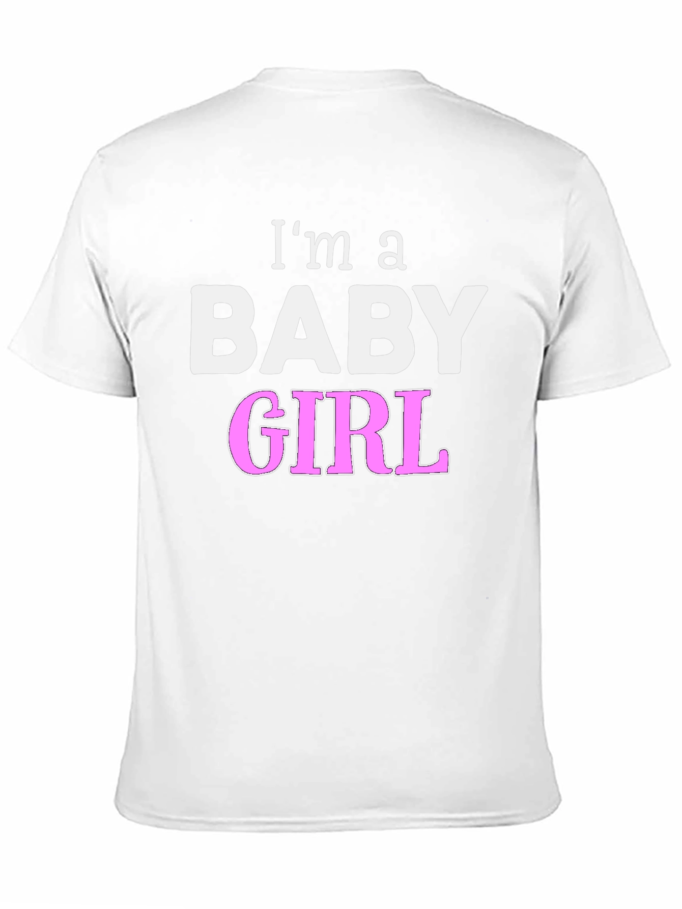 Black I'm a Baby Girl Novelty T-Shirt view 11