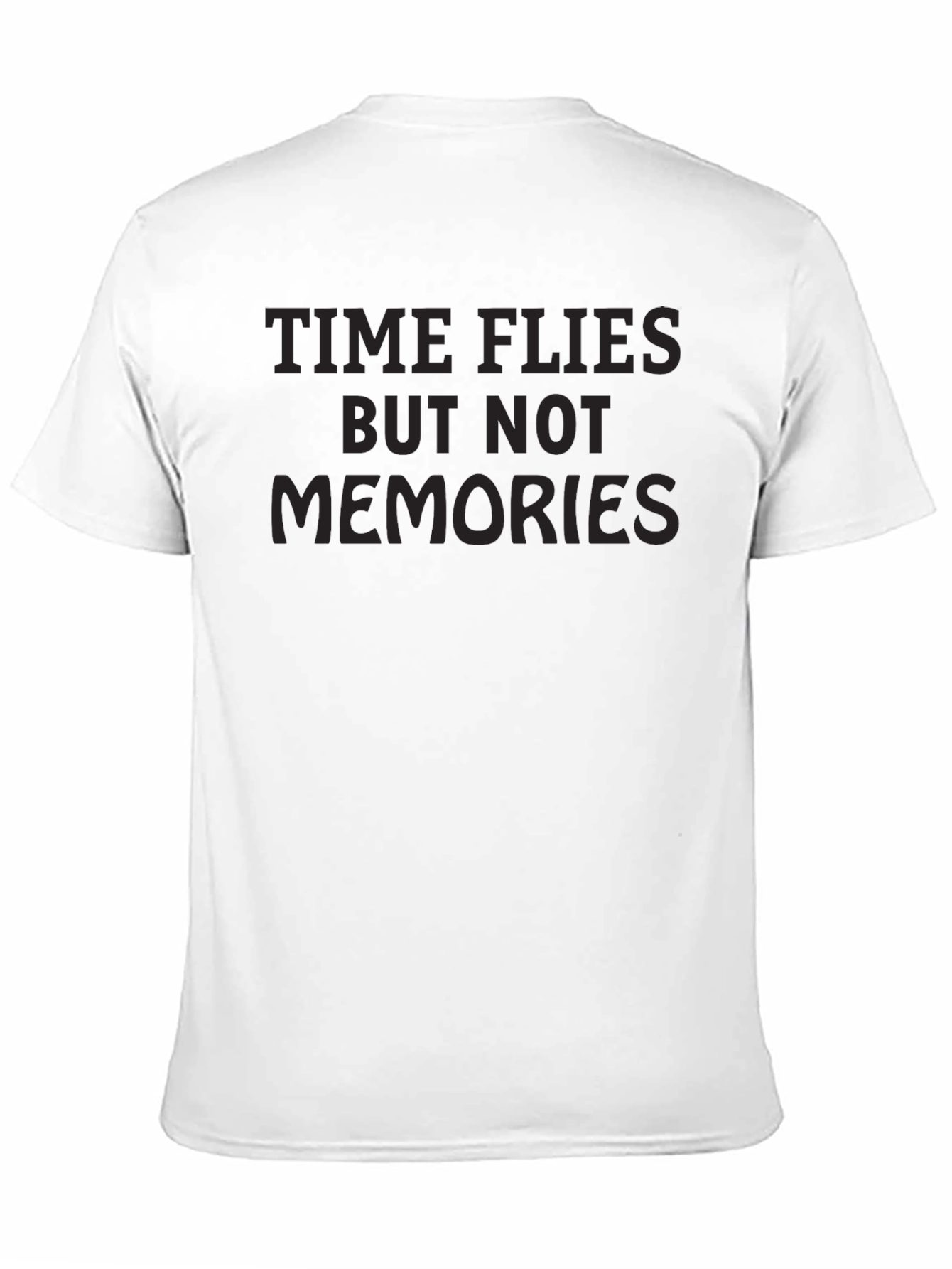 Black Time Flies Graphic Tee - Comfort Black T-Shirt view 11