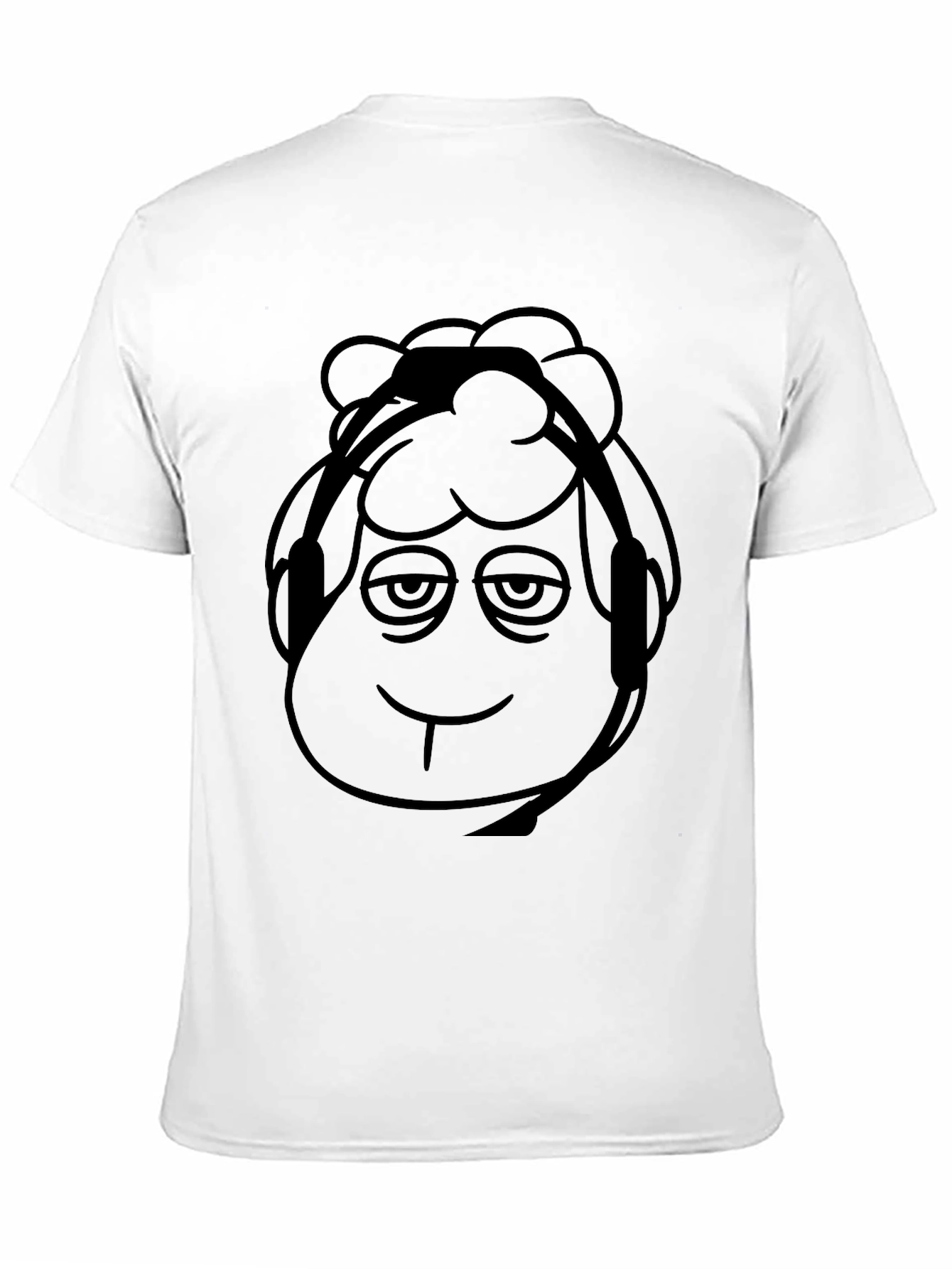 Black Cool Sheep DJ Graphic Tee - Black Cotton Blend view 11