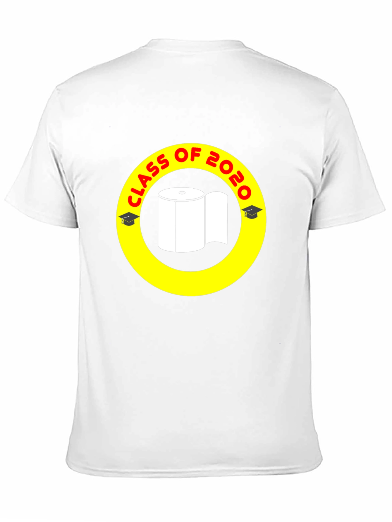 Black Class of 2020 Toilet Paper Graphic T-Shirt view 11