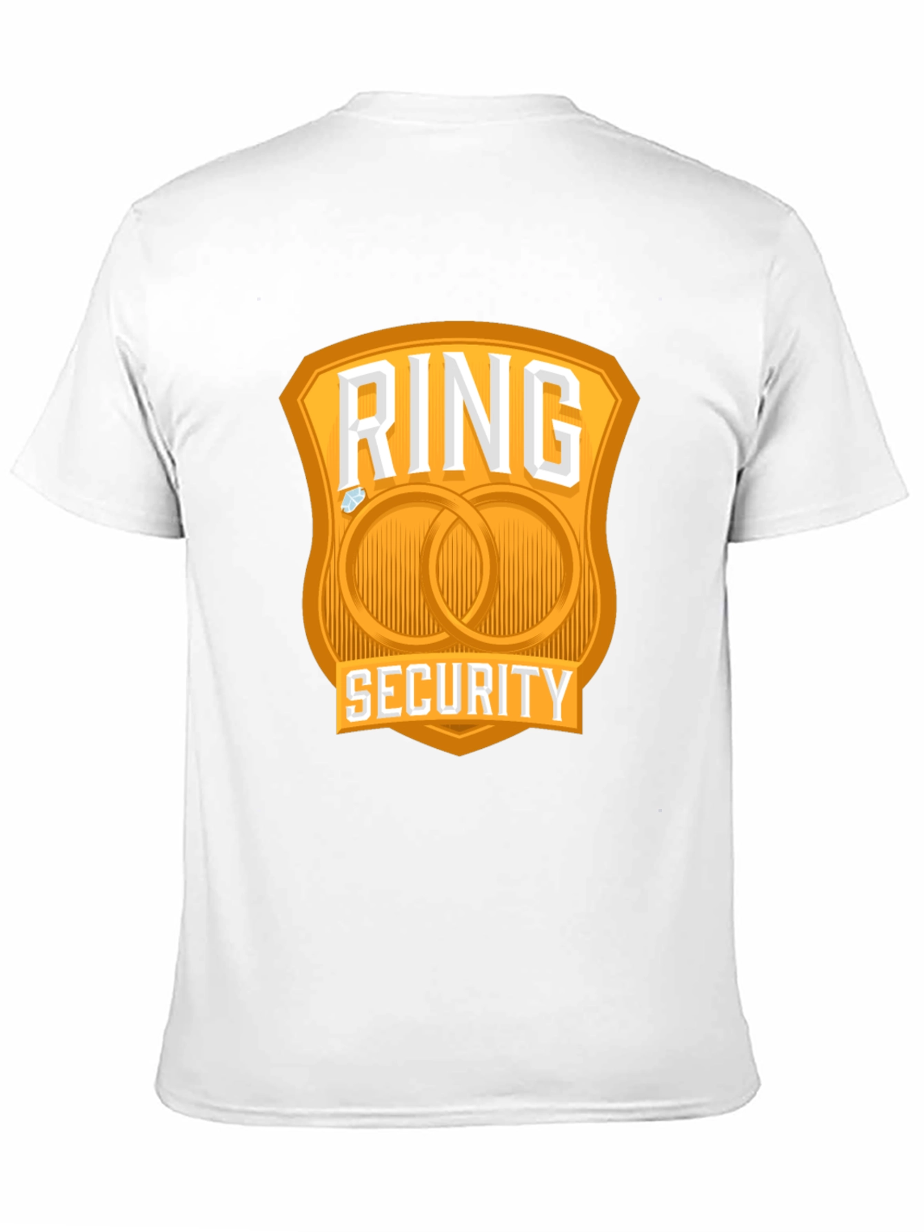 Black Ring Security Wedding T-Shirt view 11