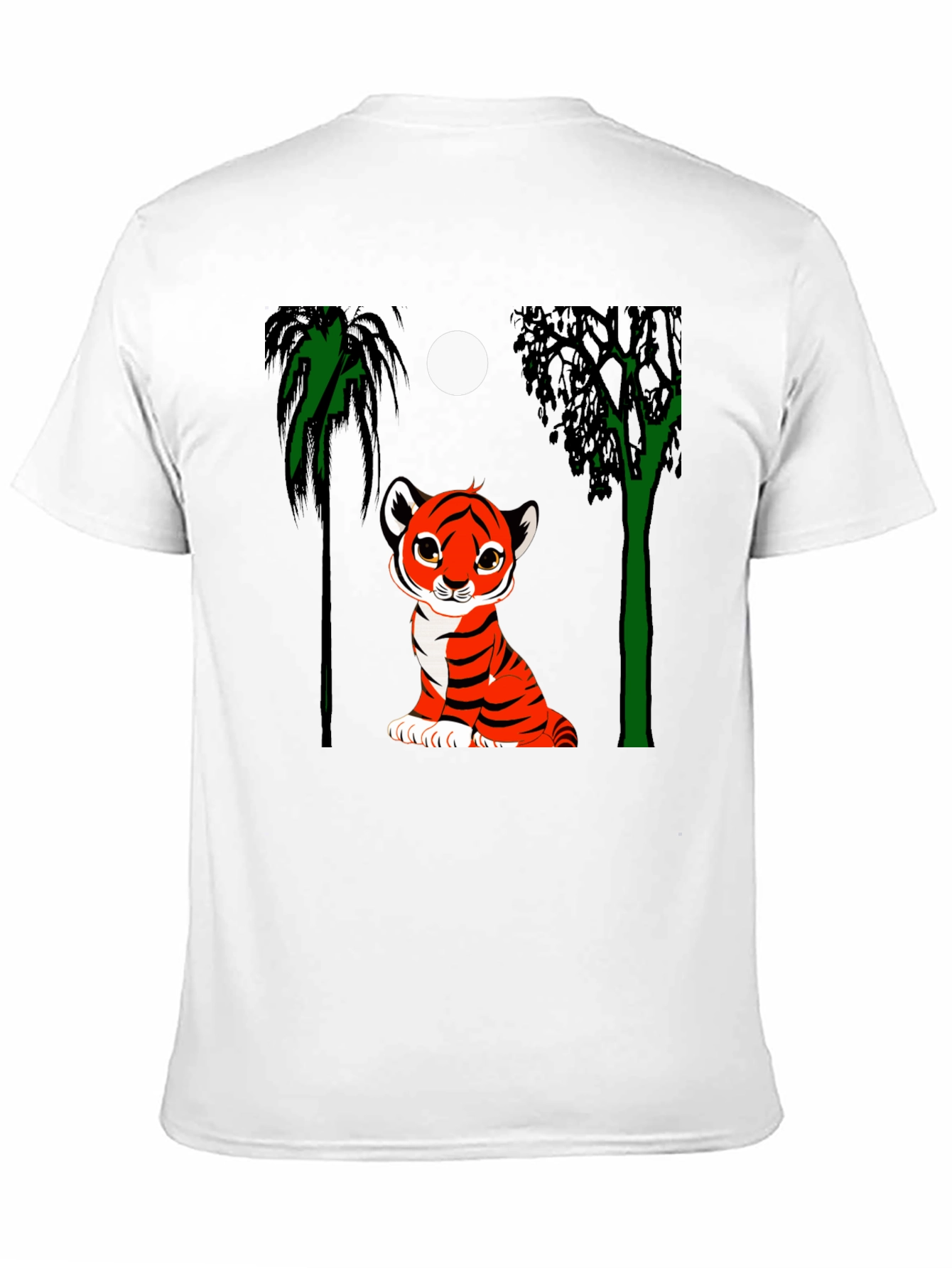 Black Cute Tiger Cub Graphic Tee - Black view 11