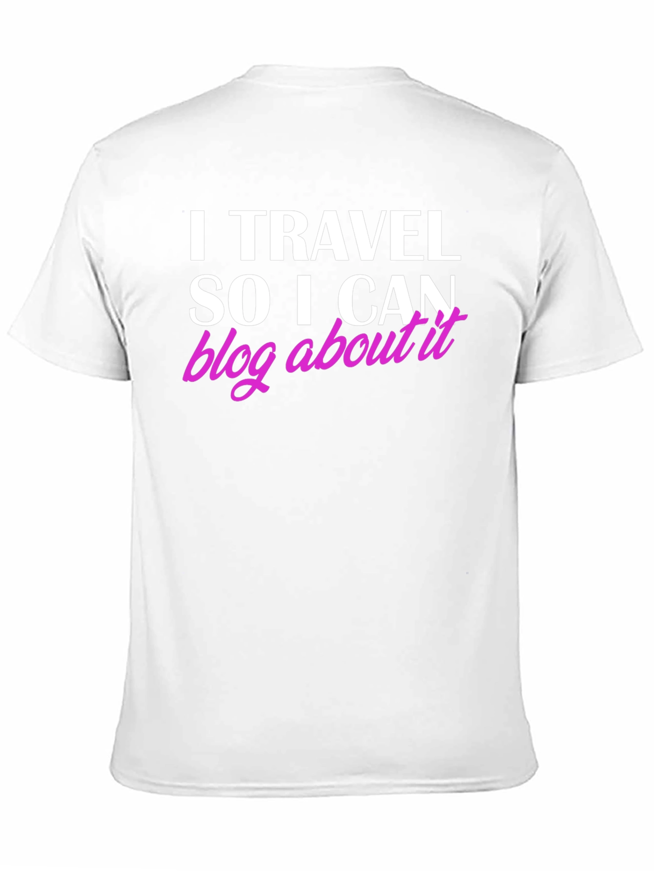 Black I Travel So I Can Blog About It Black T-Shirt view 11
