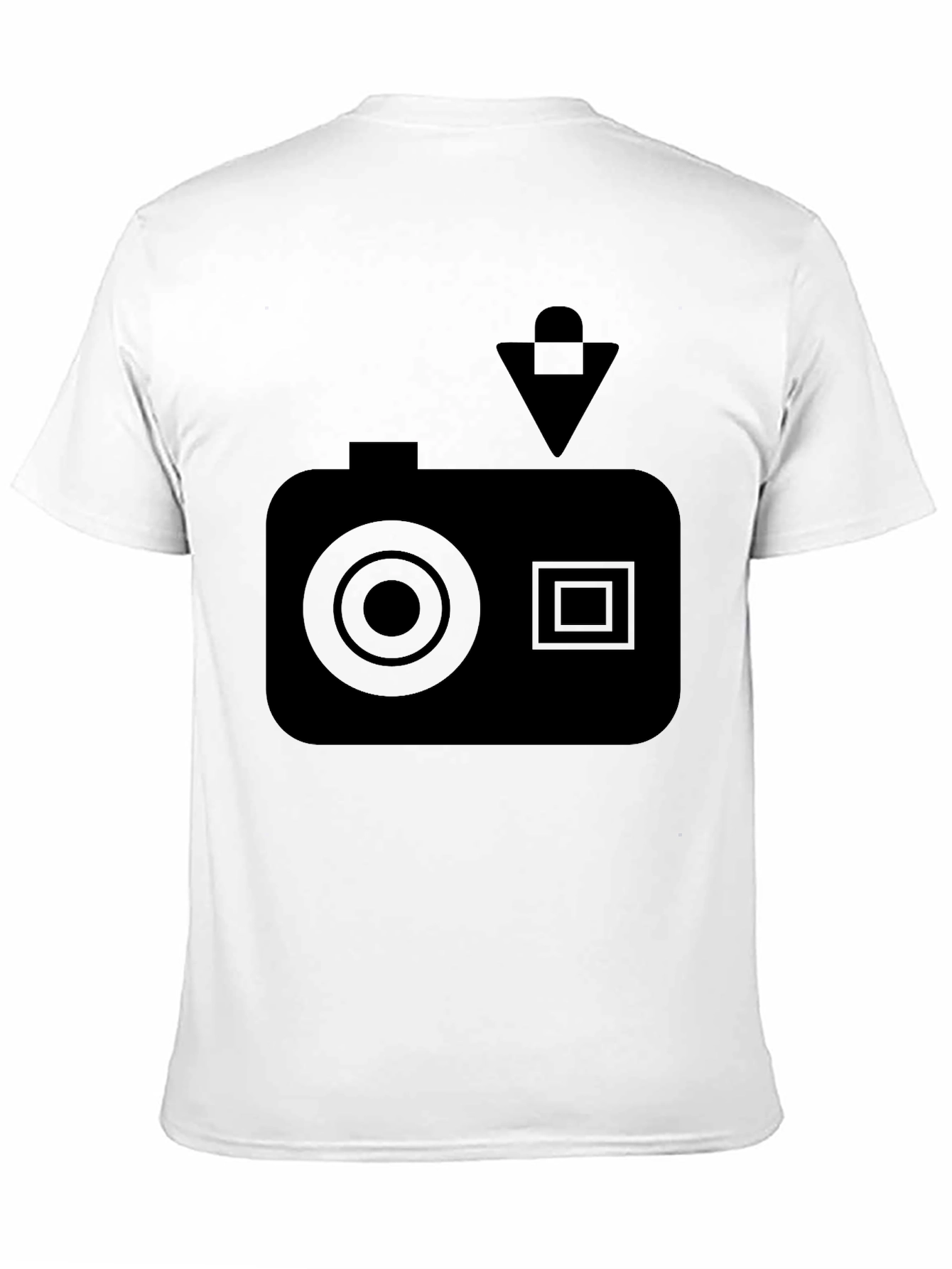 Black Camera Graphic T-Shirt - Cool Casual Style view 11