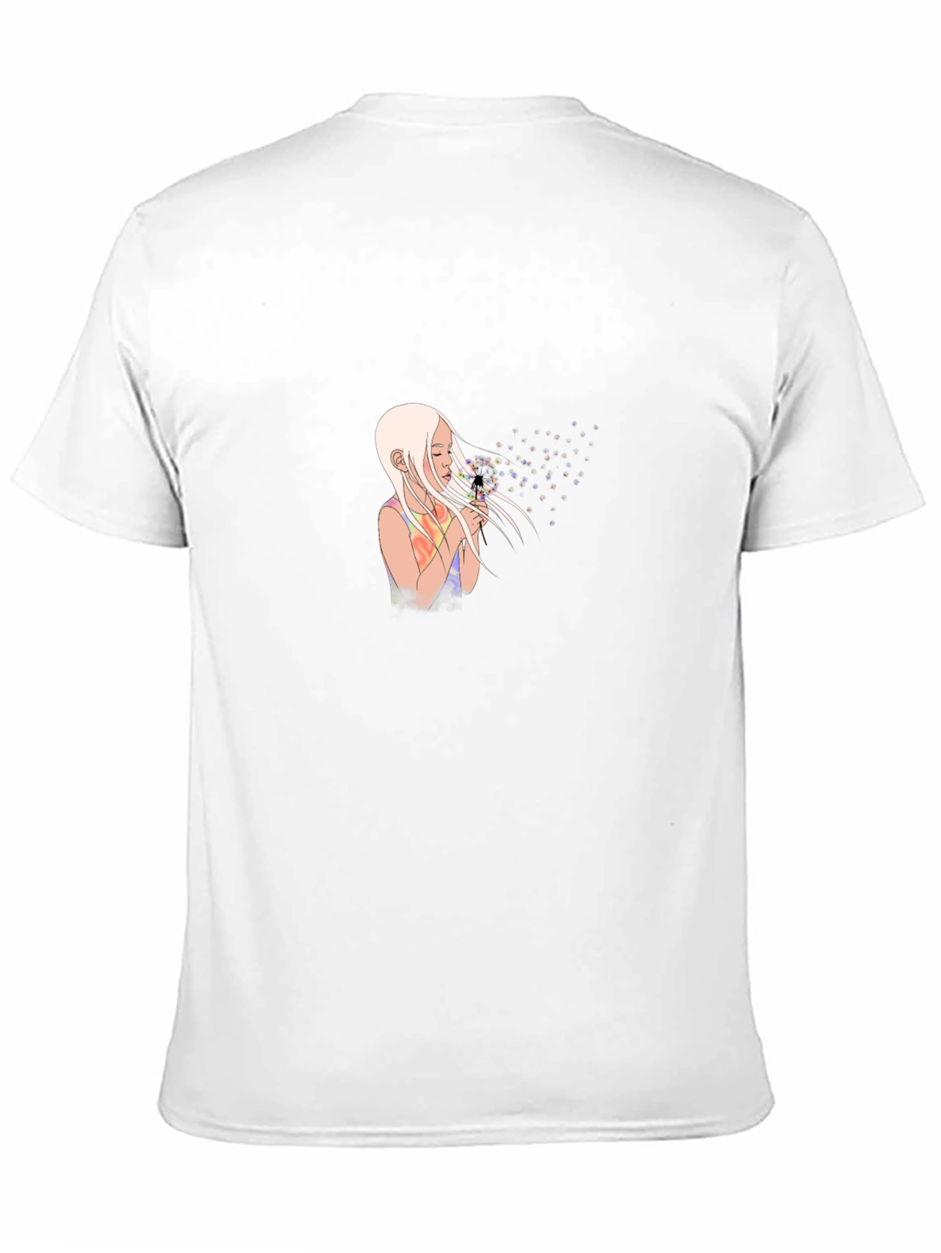 Black Girl Blowing Dandelion Black T-Shirt view 11