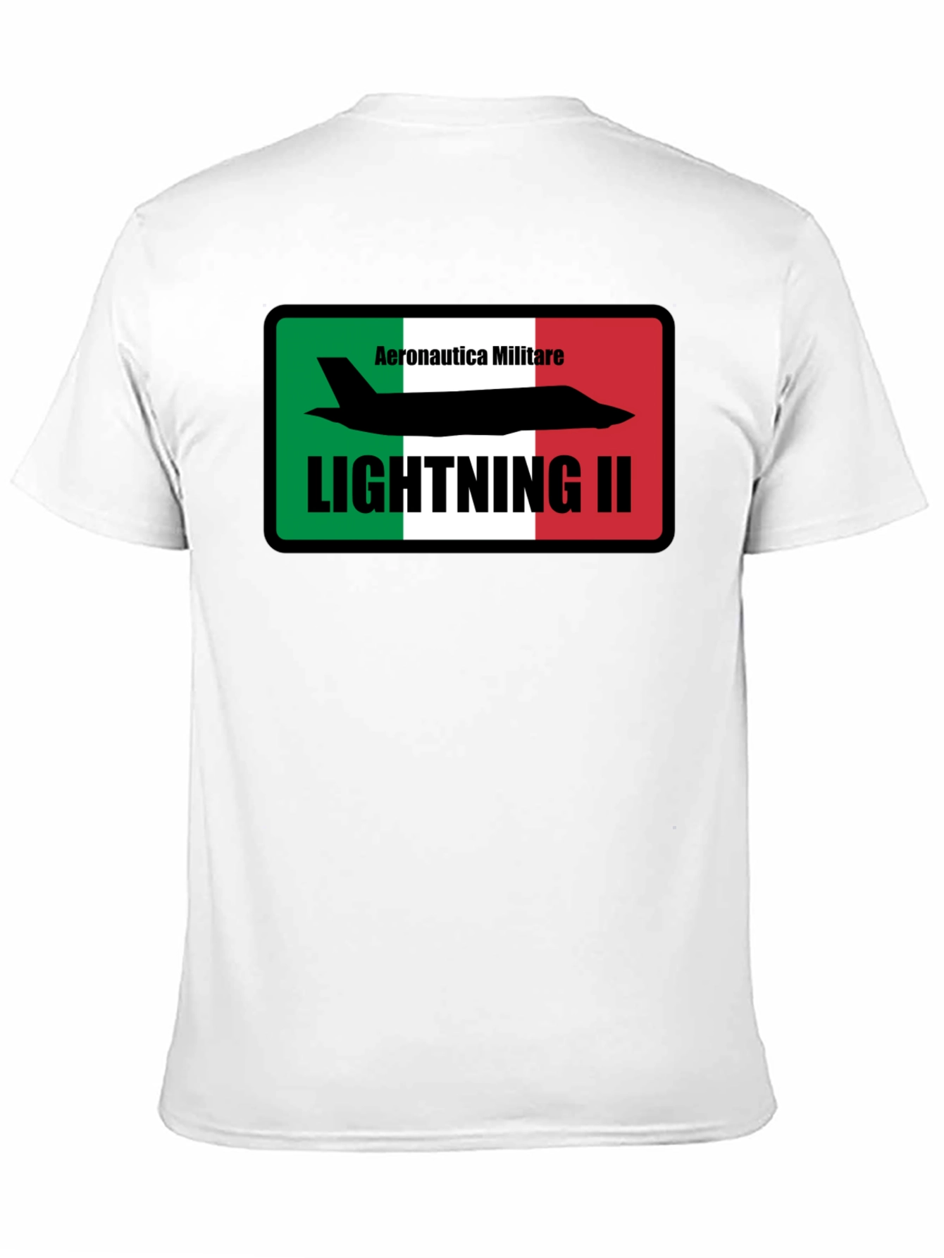Black Aeronautica Militare Lightning II T-Shirt - Black view 11