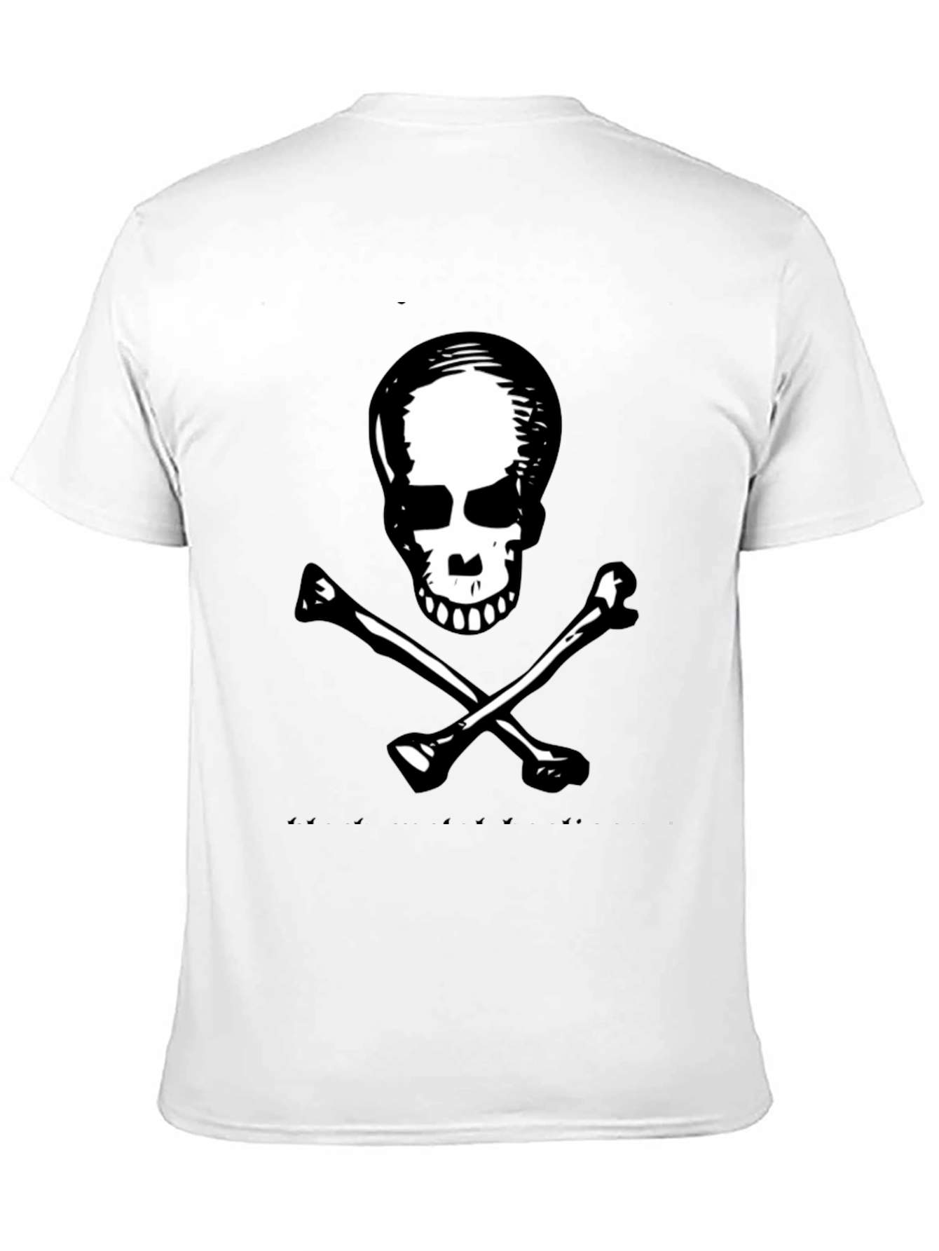Black Skull & Crossbones Graphic Tee - Black view 11