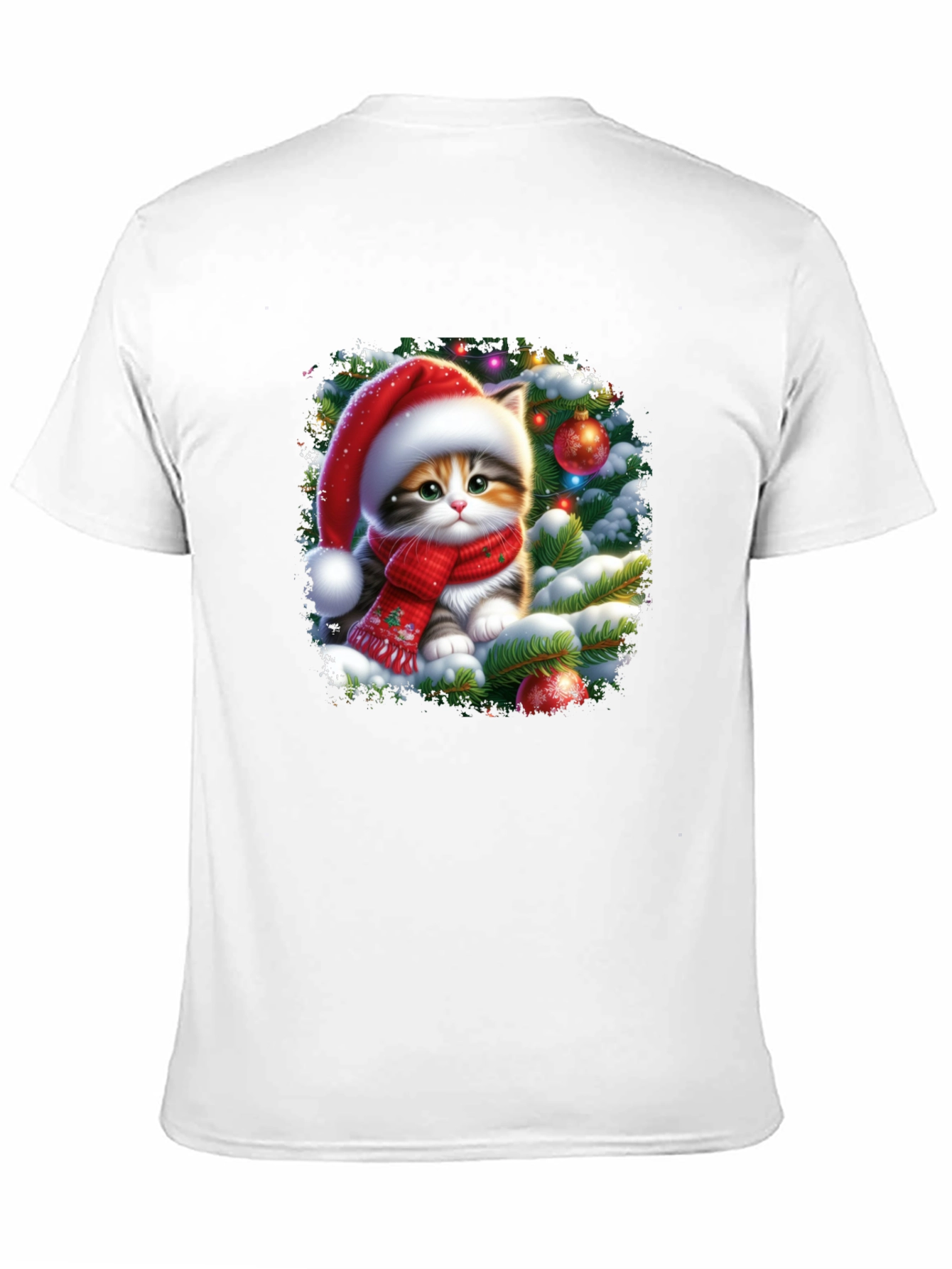 Festive Kitten Christmas T-Shirt - 11