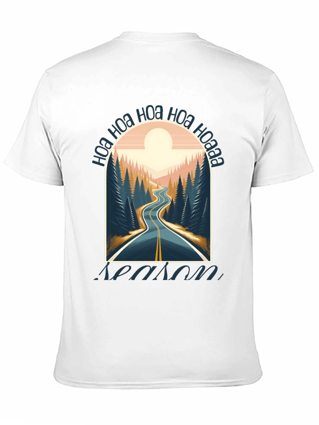 Black Ho Ho Ho Road Trip T-Shirt view 11