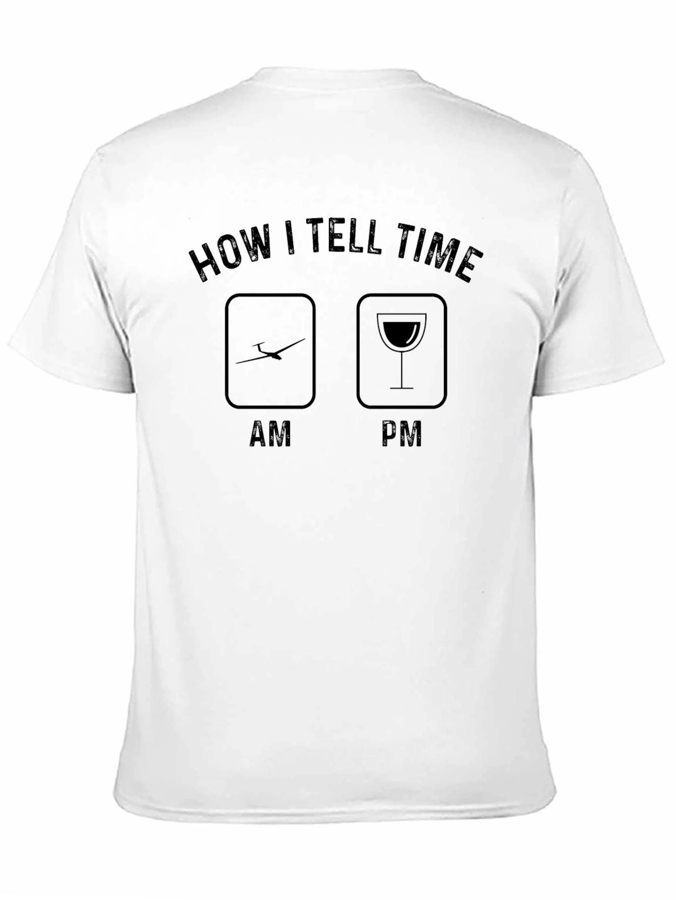 Black How I Tell Time T-Shirt - Funny Pilot Wine Lover Tee view 11