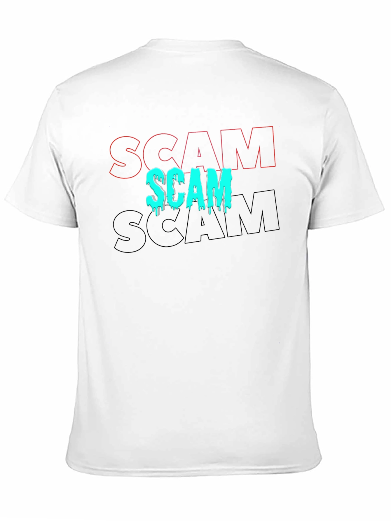 Black Scam T-Shirt - Trendy Graphic Tee view 11