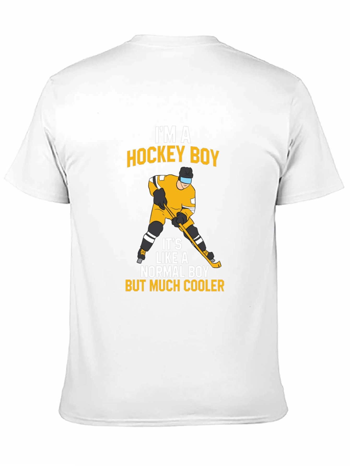 Black Hockey Boy T-Shirt - Cool and Sporty Design view 11