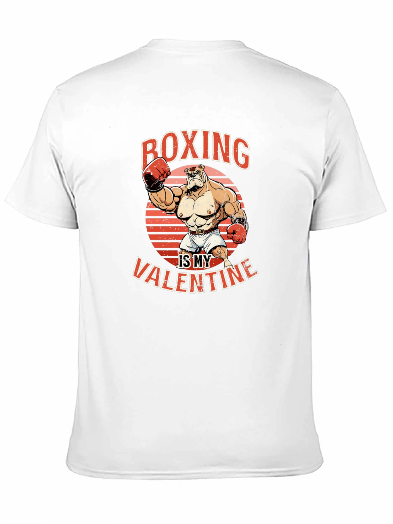 Black Boxing is My Valentine Graphic T-Shirt view 11