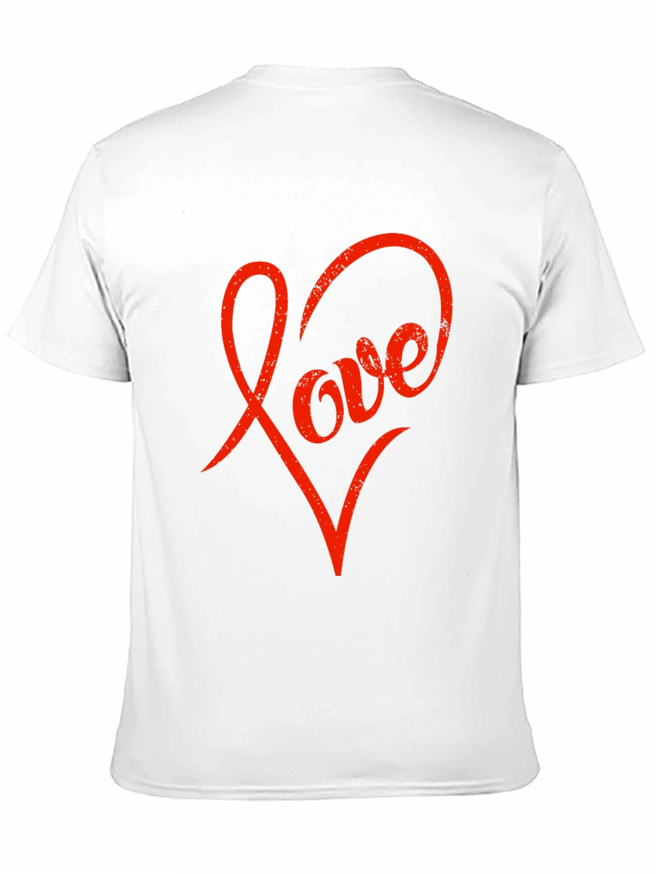 Black Love Heart Graphic Black T-Shirt view 11