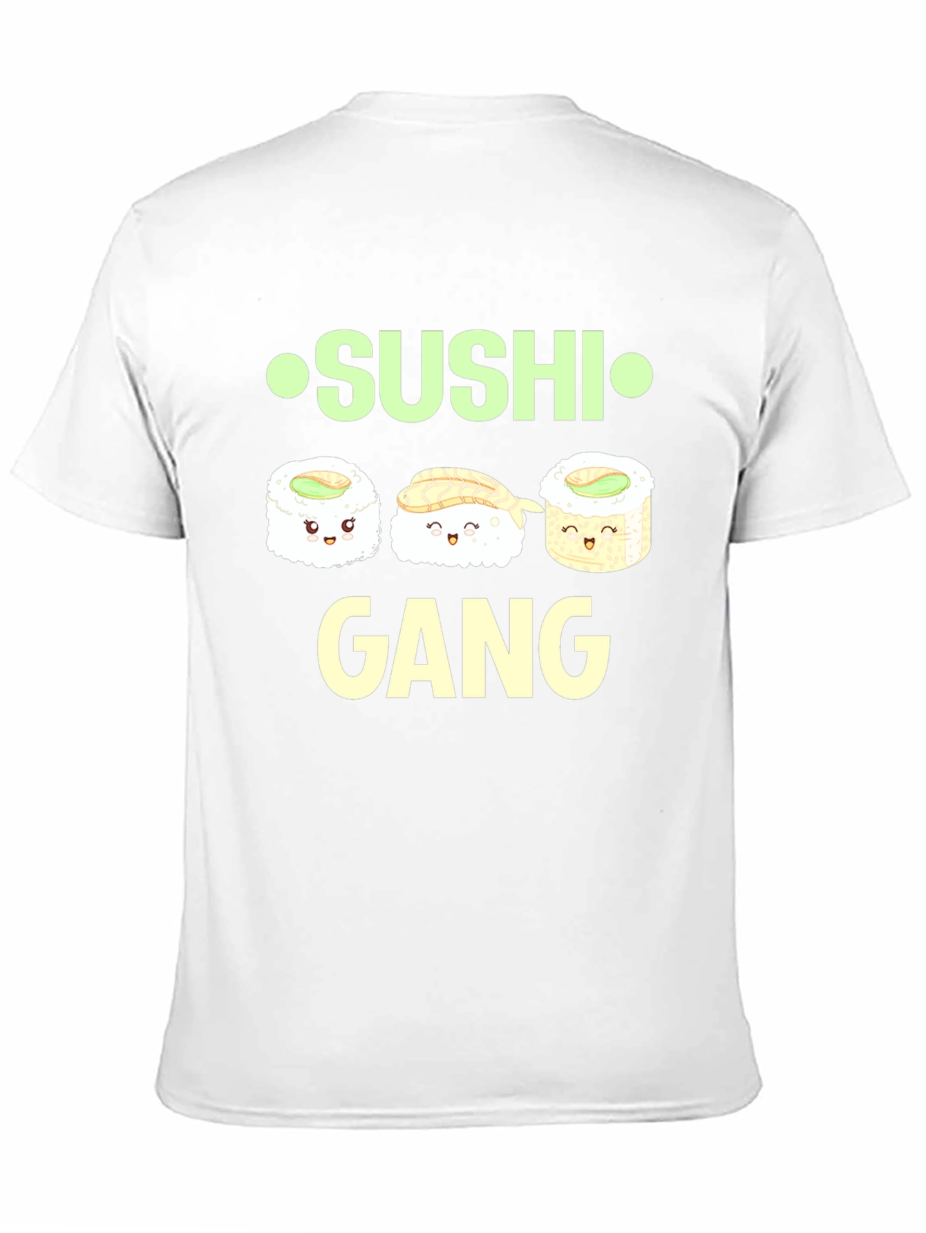 Black Sushi Gang Graphic Tee - Funny Food Shirt view 11