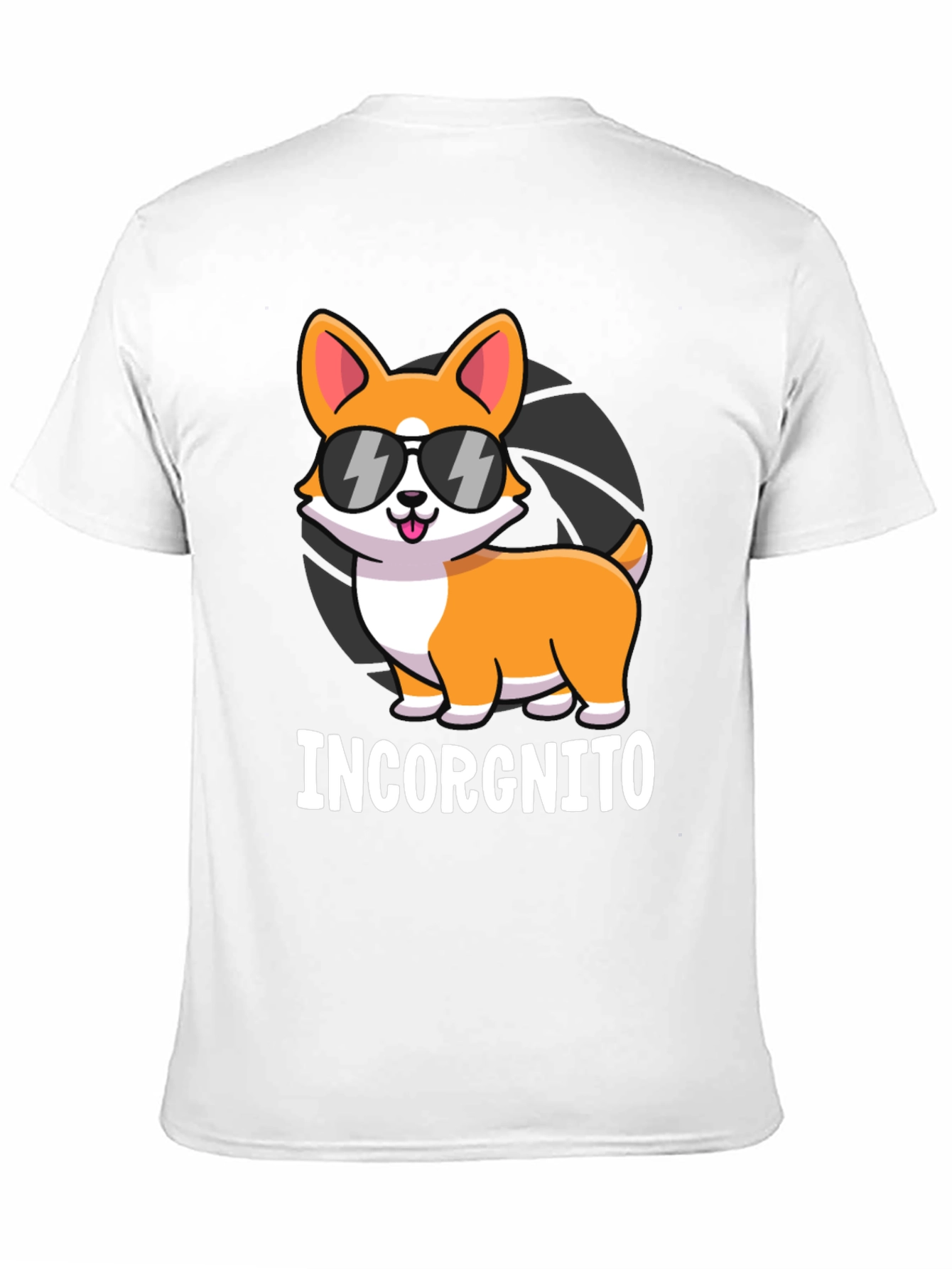 Black Incorgnito Corgi Graphic T-Shirt view 11
