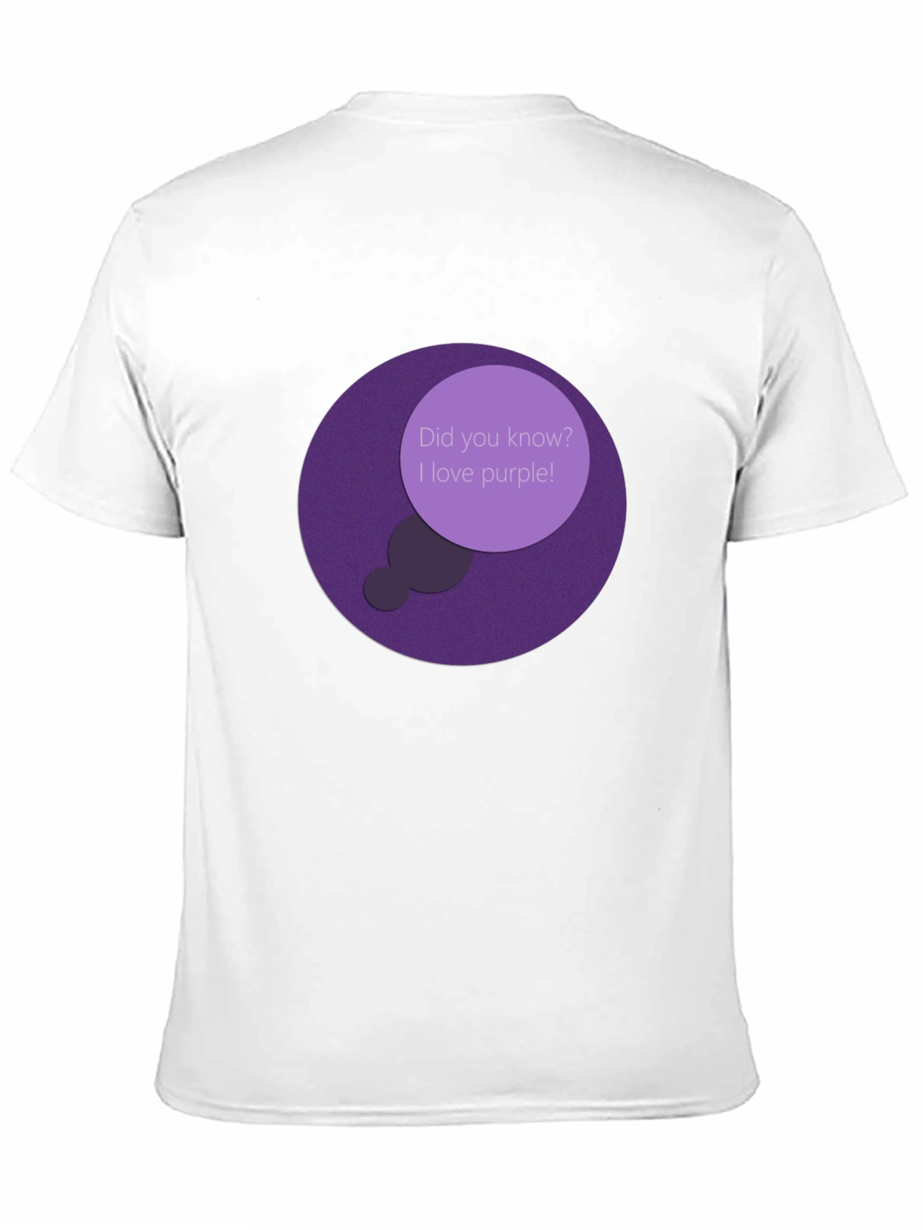 Black Purple Lover T-Shirt - Did You Know? view 11
