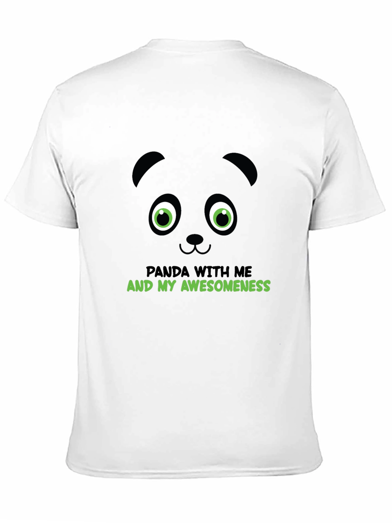 Black Panda Awesomeness Graphic Tee - Cool Animal T-Shirt view 11