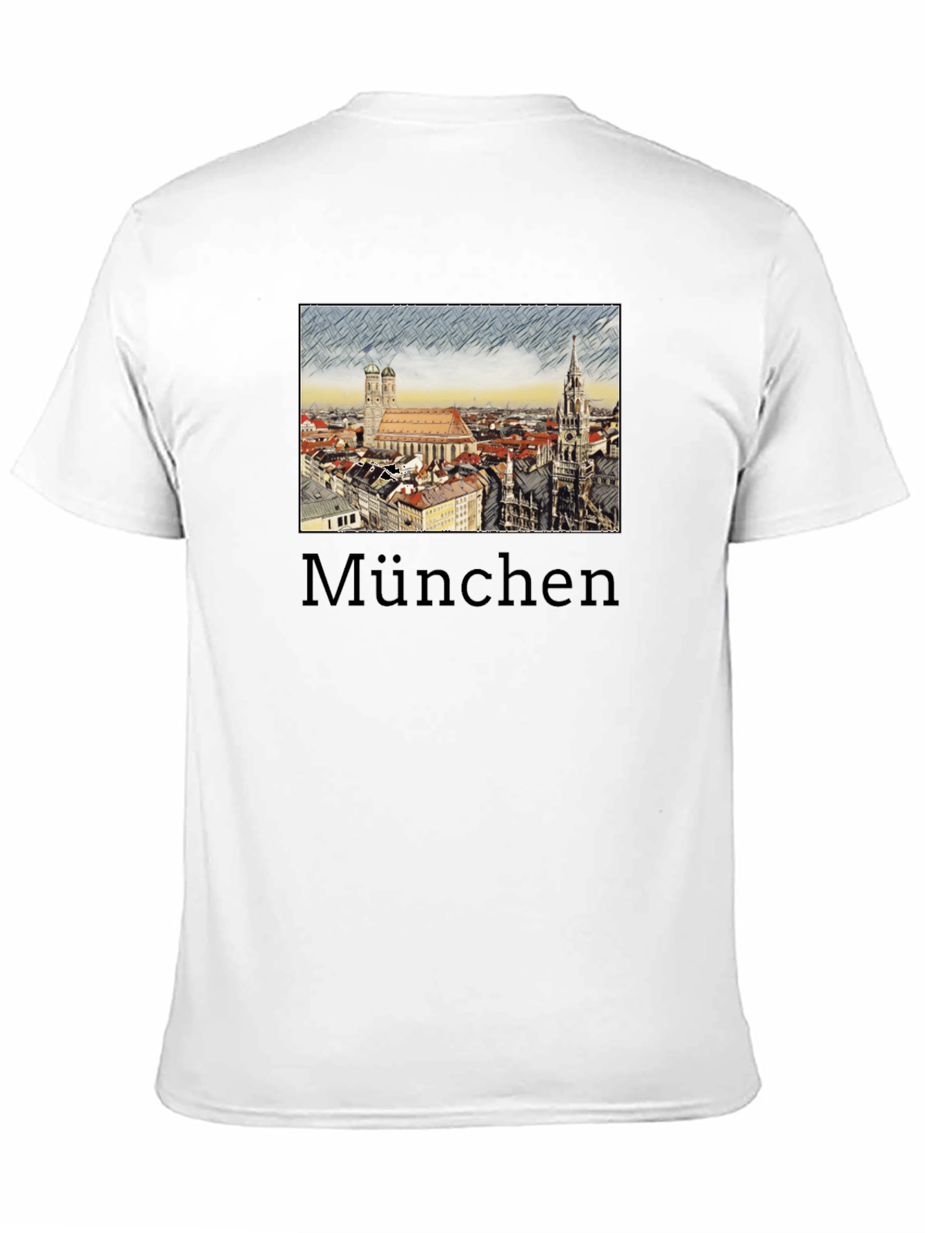 Munich Cityscape Graphic Tee - Urban Style - 11