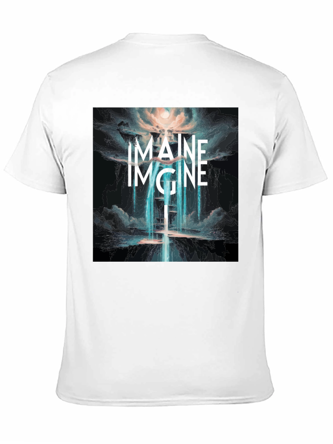 Black Imagine Graphic T-Shirt - Unique Design view 11