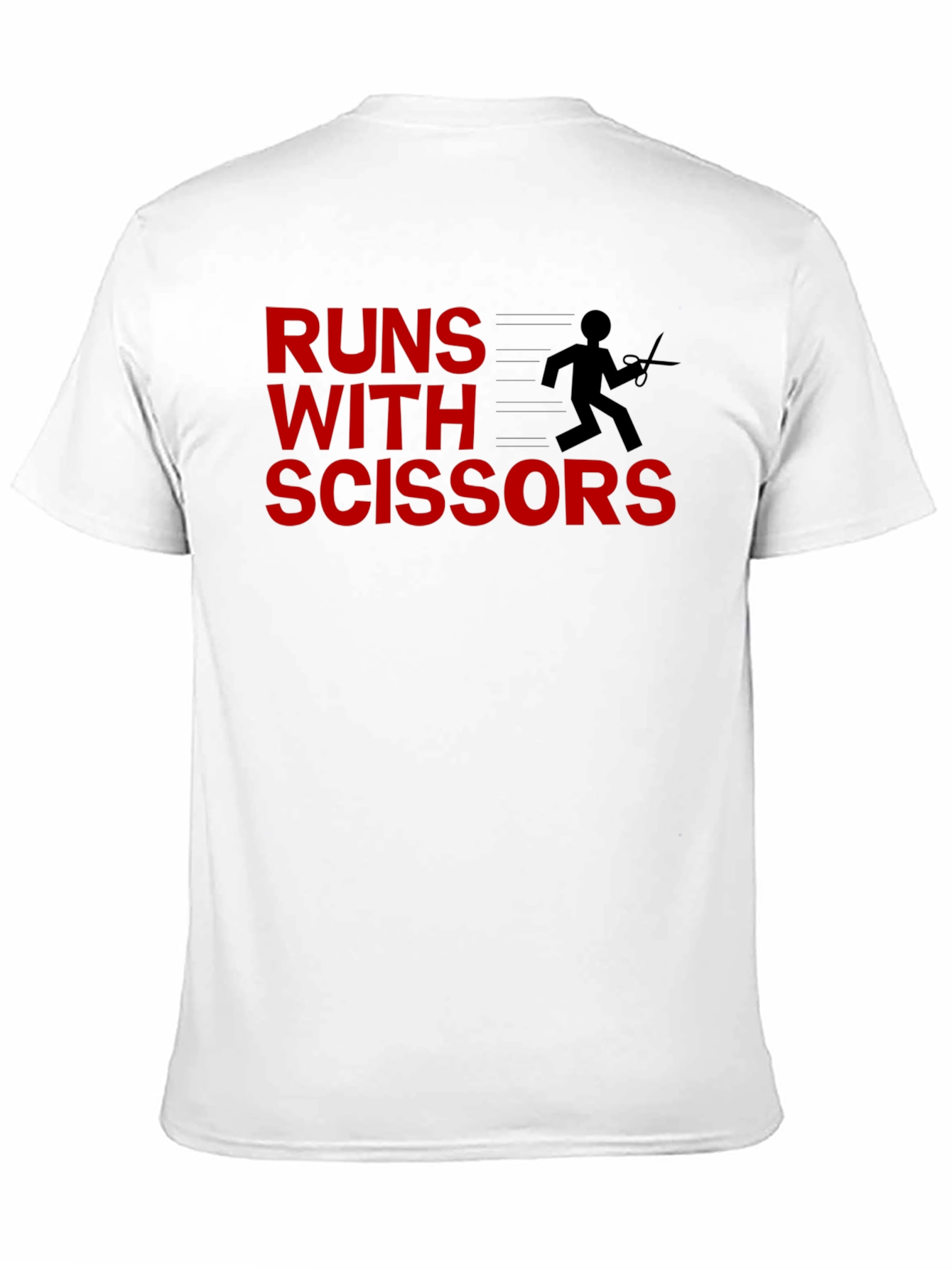 Black Runs With Scissors Graphic Tee - Black Cotton view 11