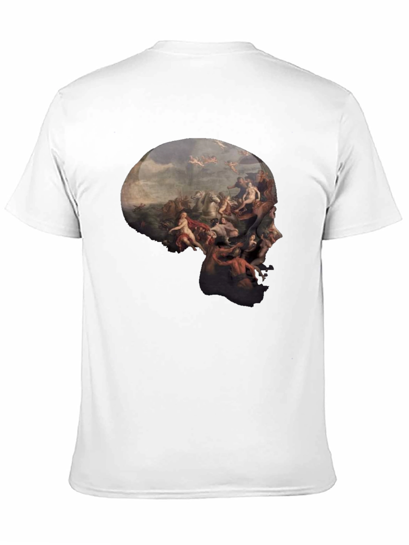 Black Skull Art Graphic Tee view 11