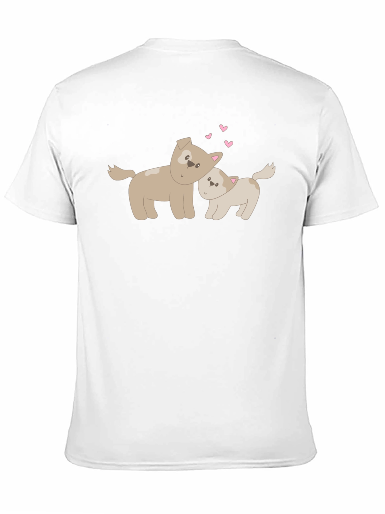 Black Cute Dogs Black T-Shirt, Love Graphic Tee view 11