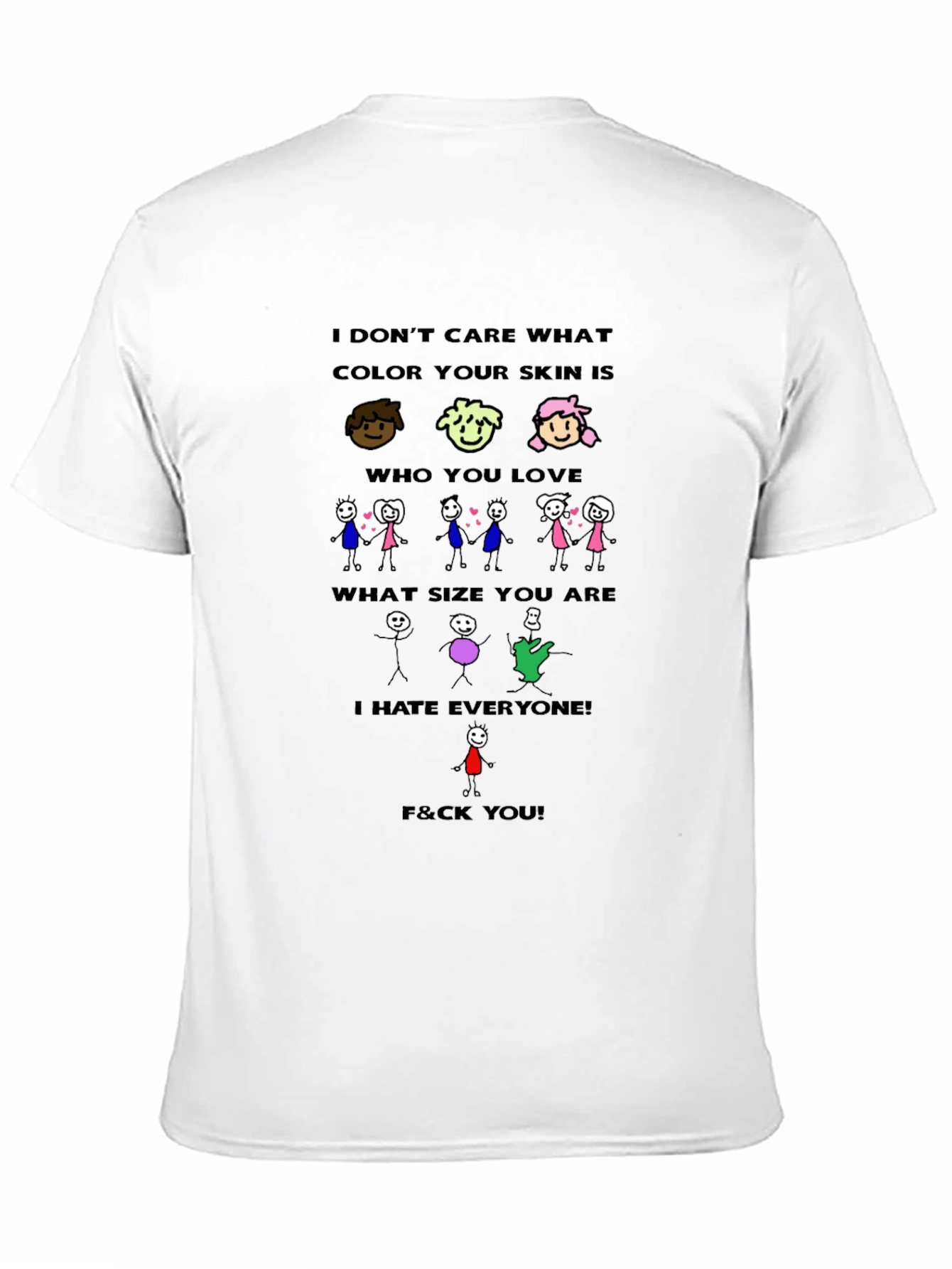 Black I Hate Everyone Graphic Tee view 11