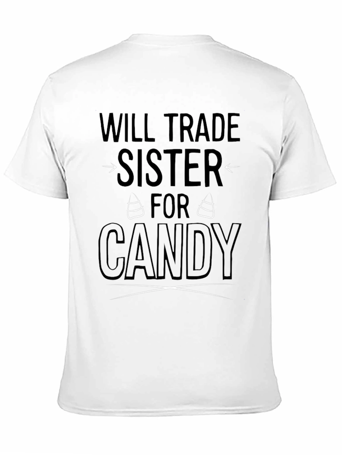 Black Will Trade Sister for Candy Black Graphic T-Shirt view 11