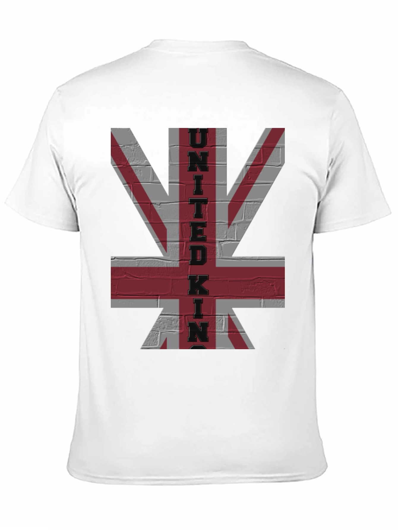 United Kingdom Flag Brick Wall Graphic Tee - 11