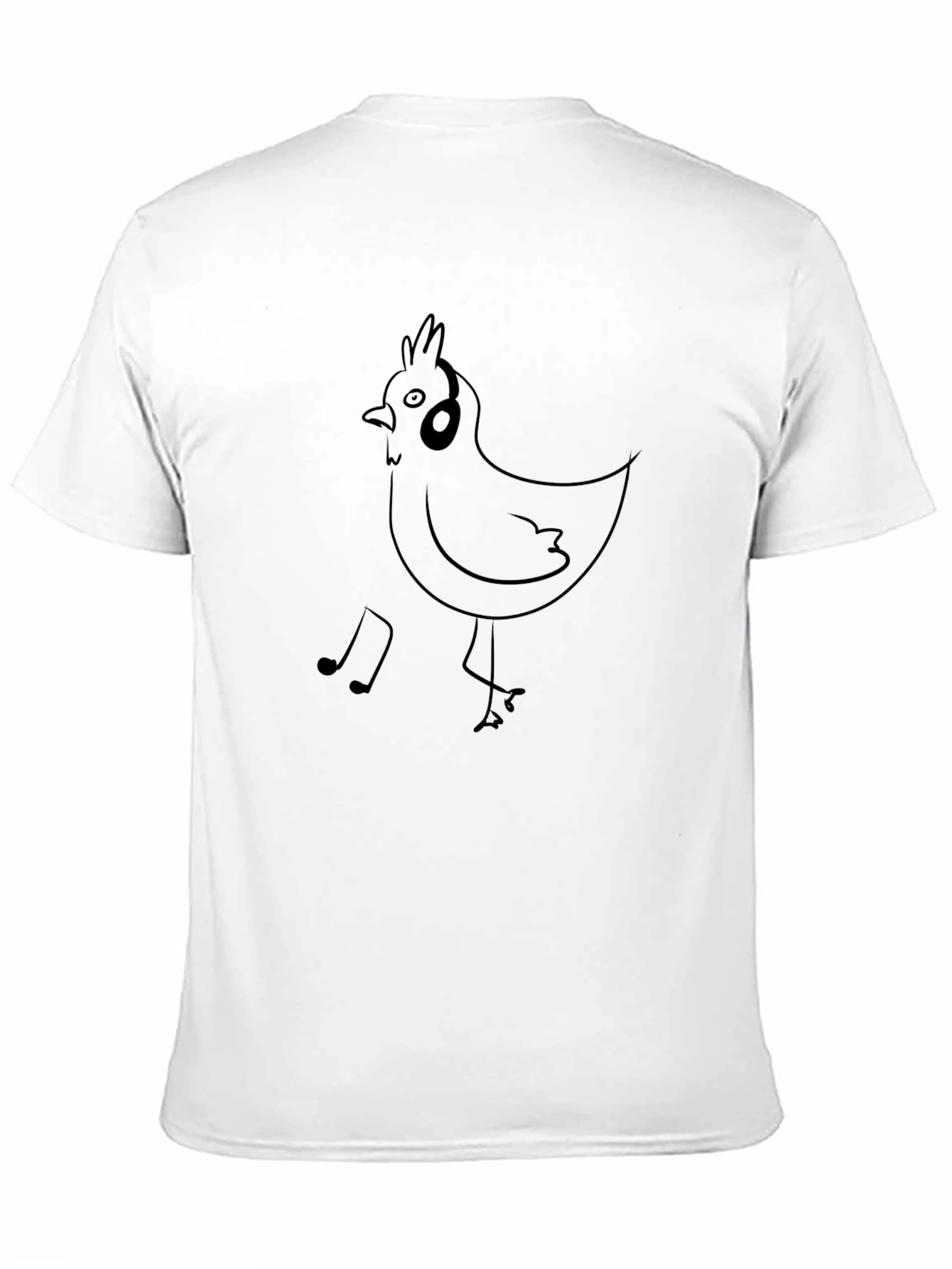 Black Musical Chicken T-Shirt - Black Graphic Tee view 11