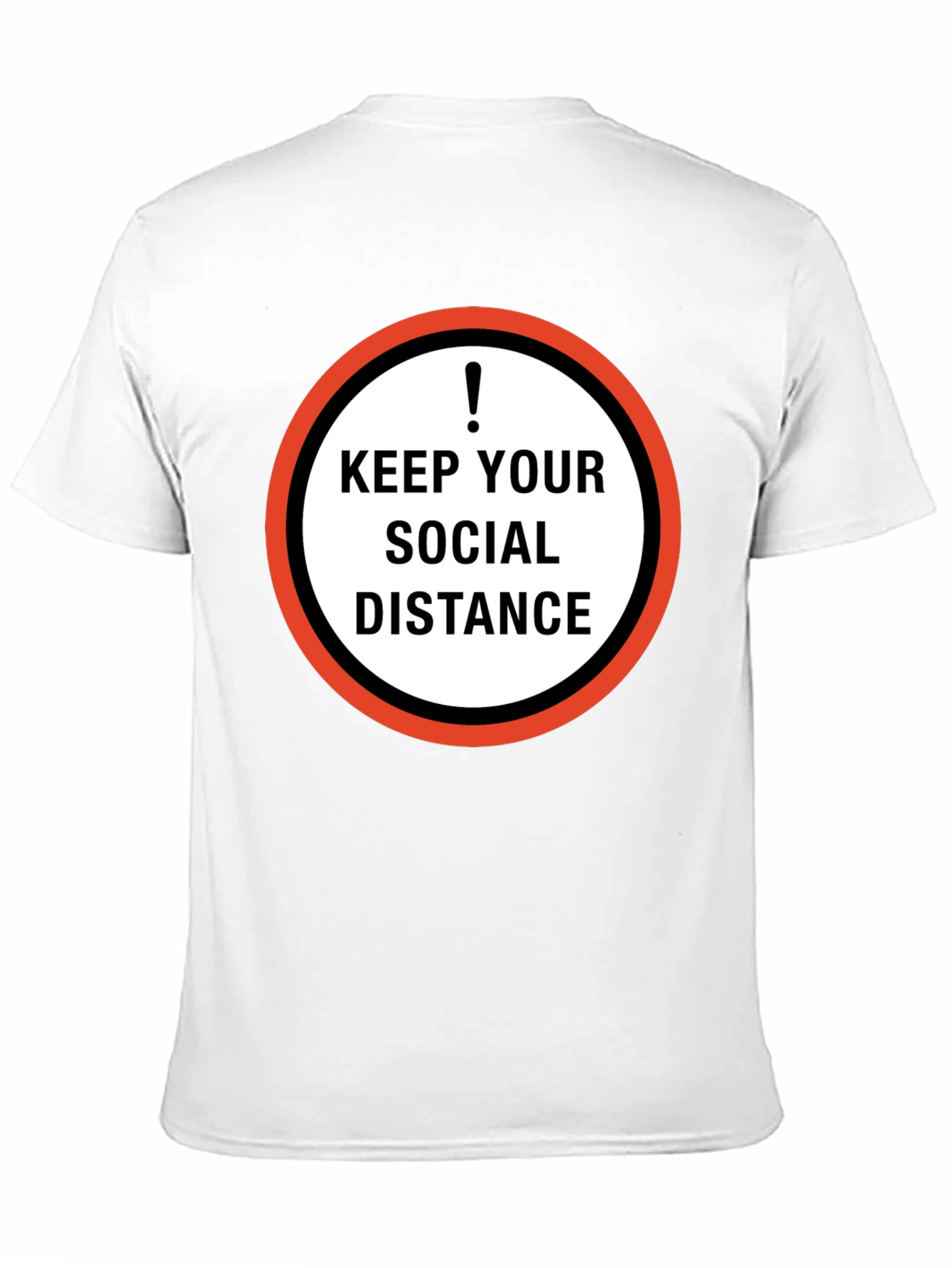 Black Keep Your Social Distance Graphic Tee - Black view 11