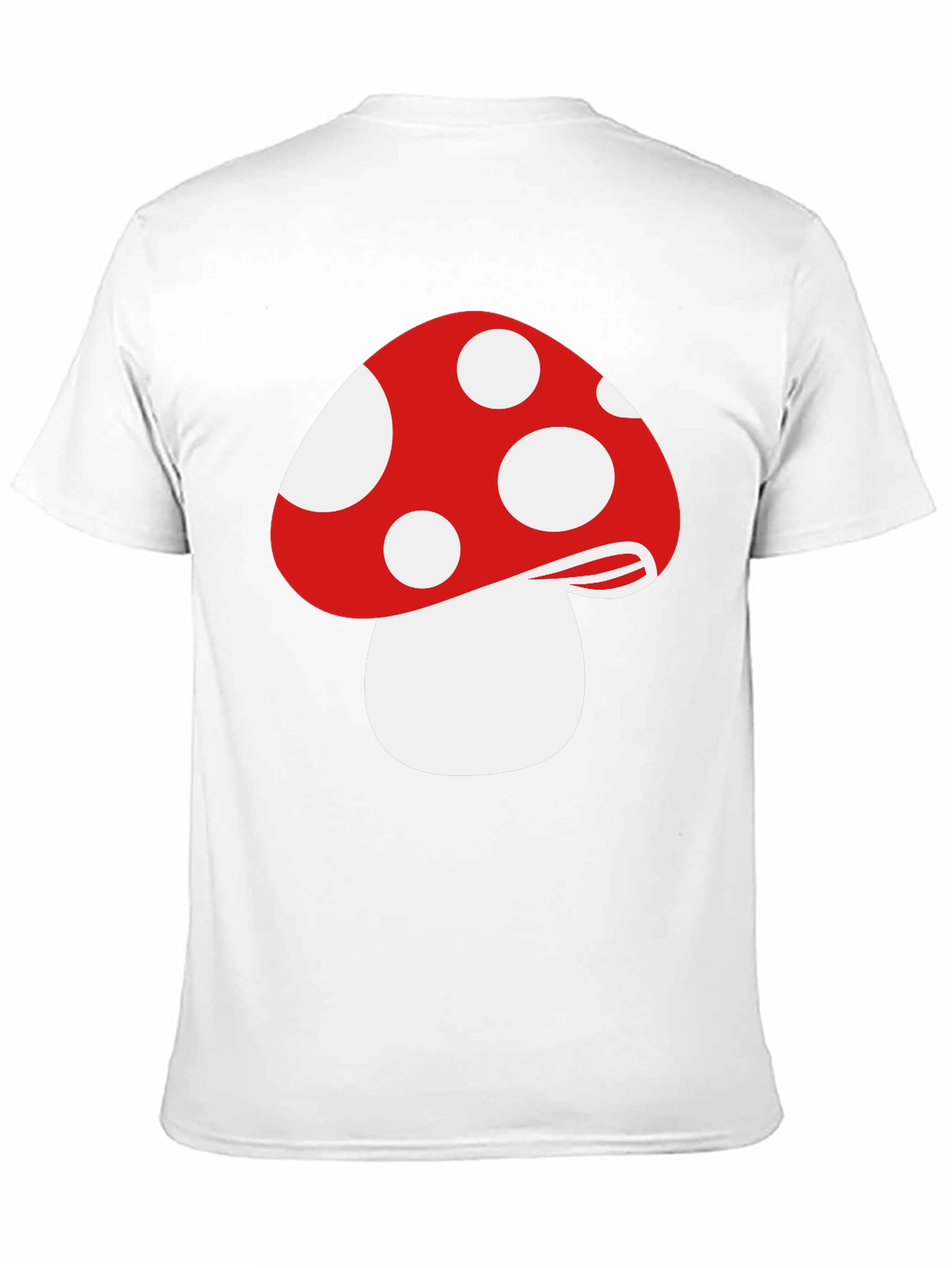 Black Red Mushroom Graphic Tee - Funky Black T-Shirt view 11
