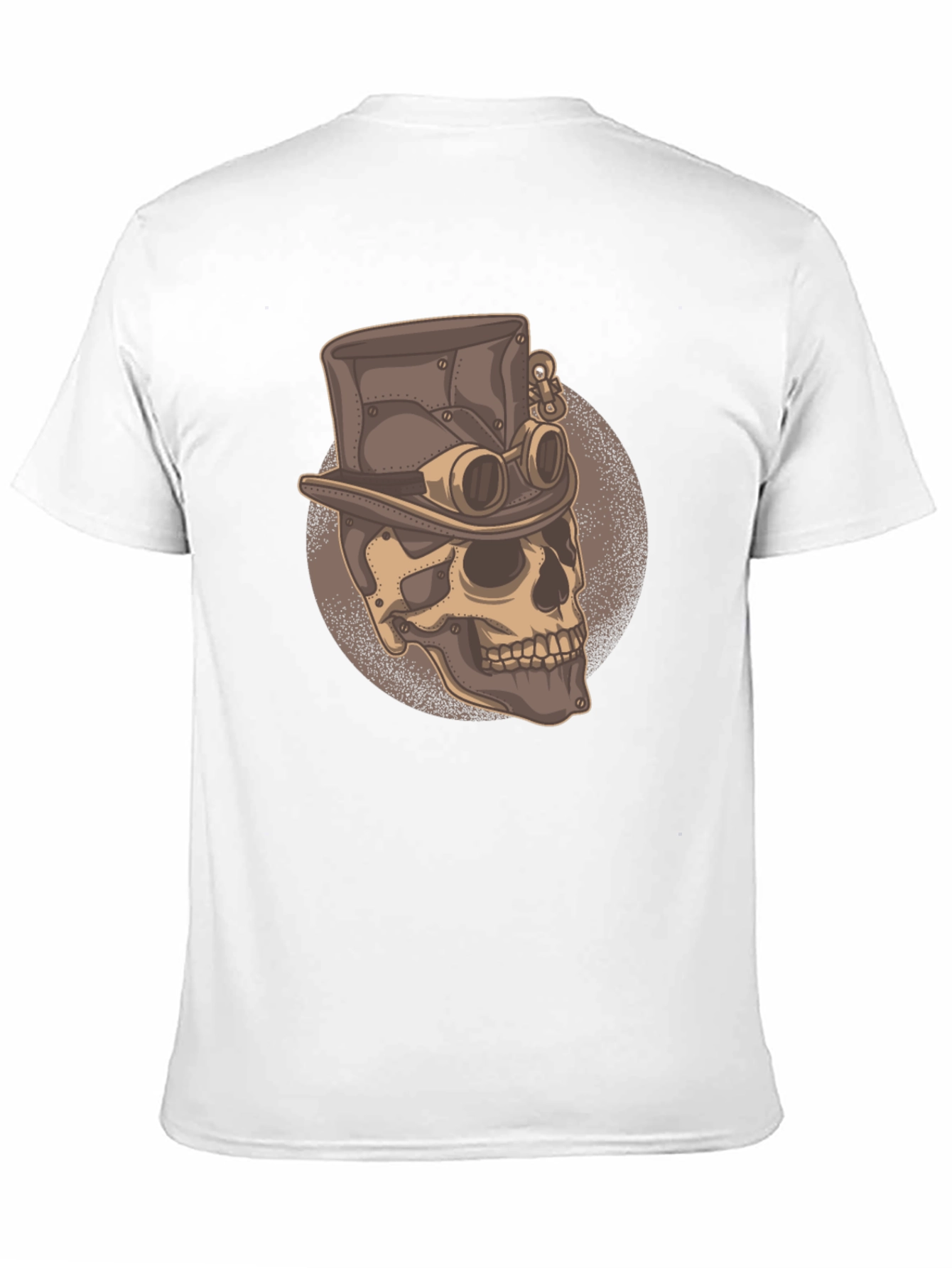 Black Steampunk Skull T-Shirt - Gothic Fashion Tee view 11