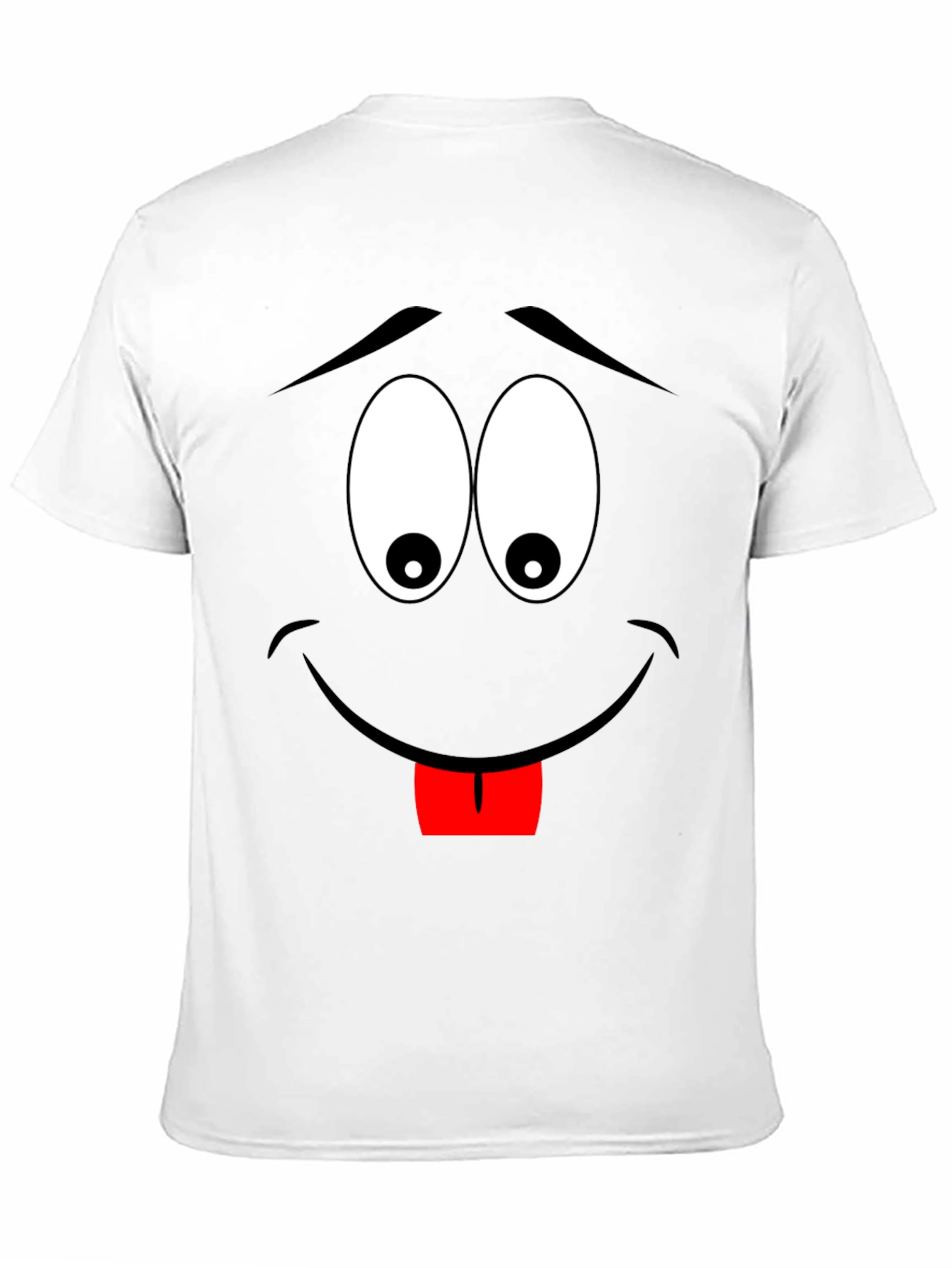Black Cartoon Face Black T-Shirt view 11