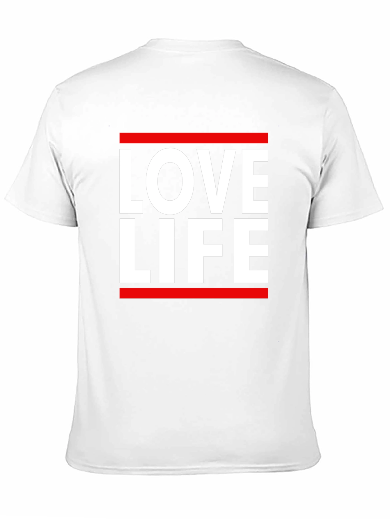 Black Love Life Graphic Tee - Black Cotton Casual T-Shirt view 11