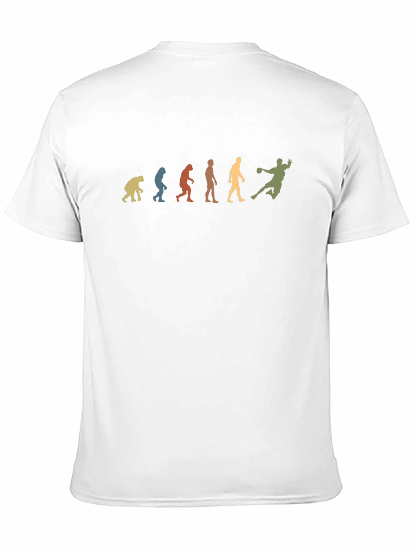 Black Evolution of Handball T-Shirt - Black Cotton Tee view 11