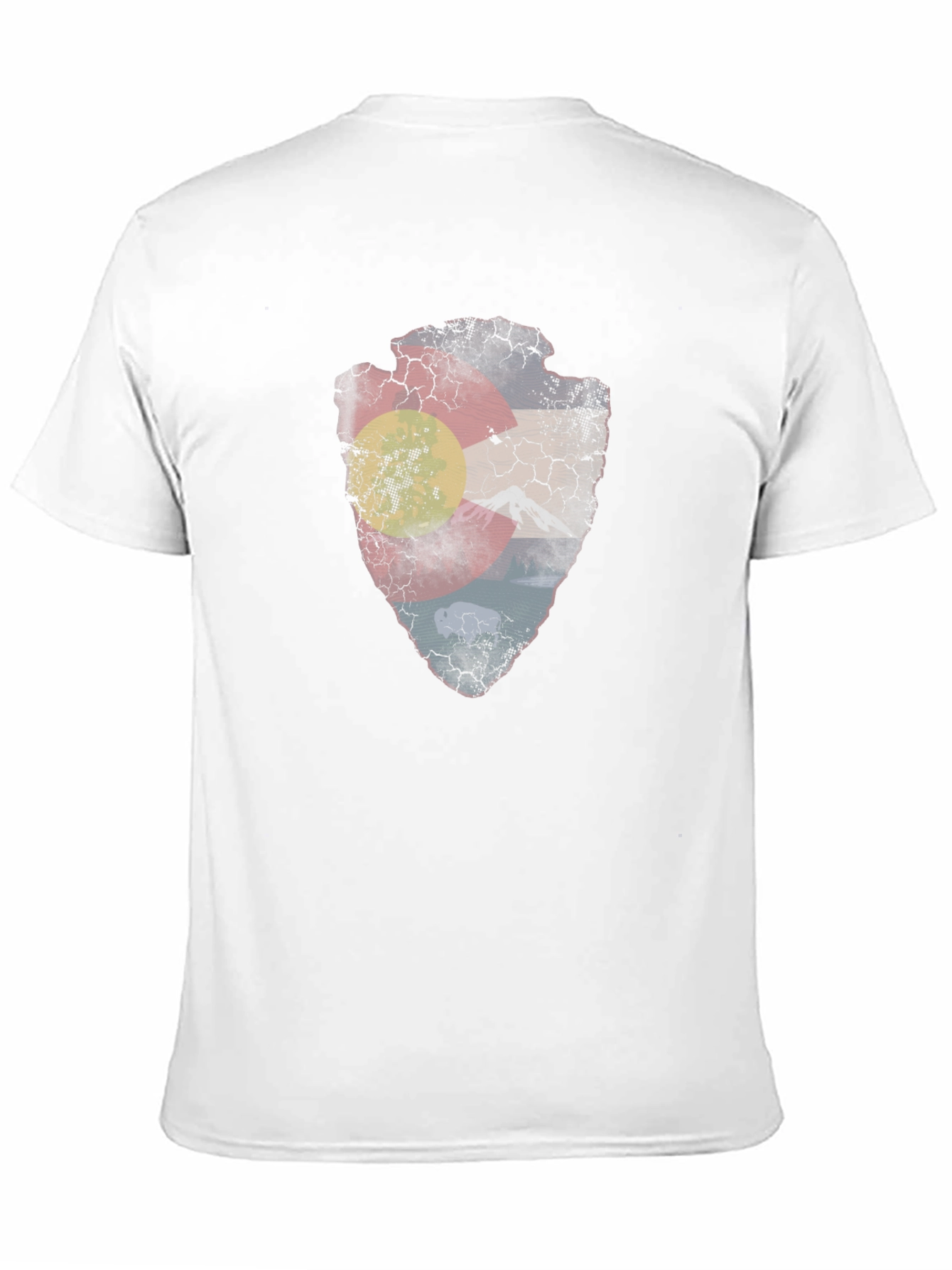 Black Colorado Flag Arrowhead T-Shirt view 11