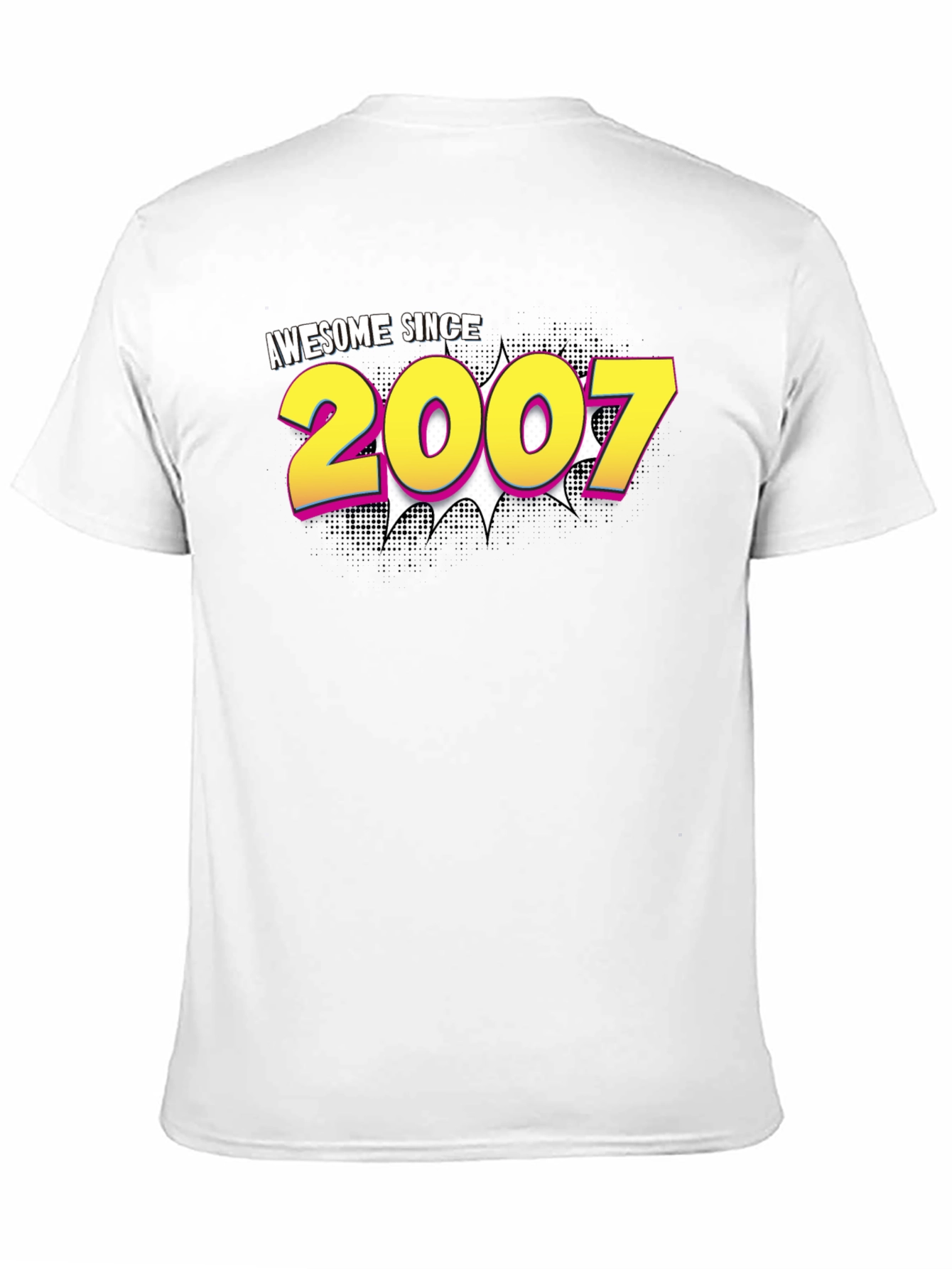 Black Awesome Since 2007 Graphic T-Shirt view 11