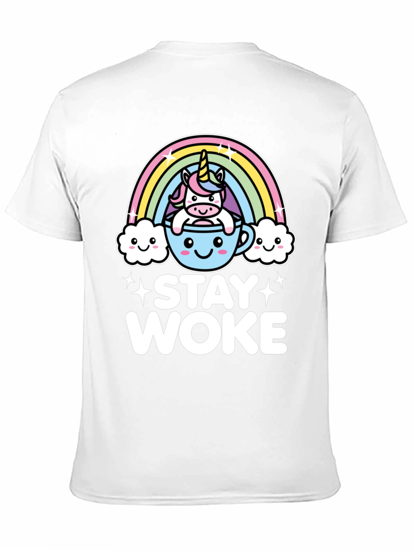 Black Stay Woke Unicorn Graphic Tee - Trendy Black T-Shirt view 11