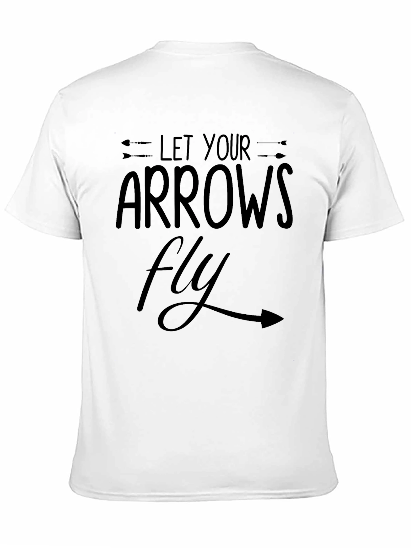 Black Let Your Arrows Fly Black T-Shirt view 11