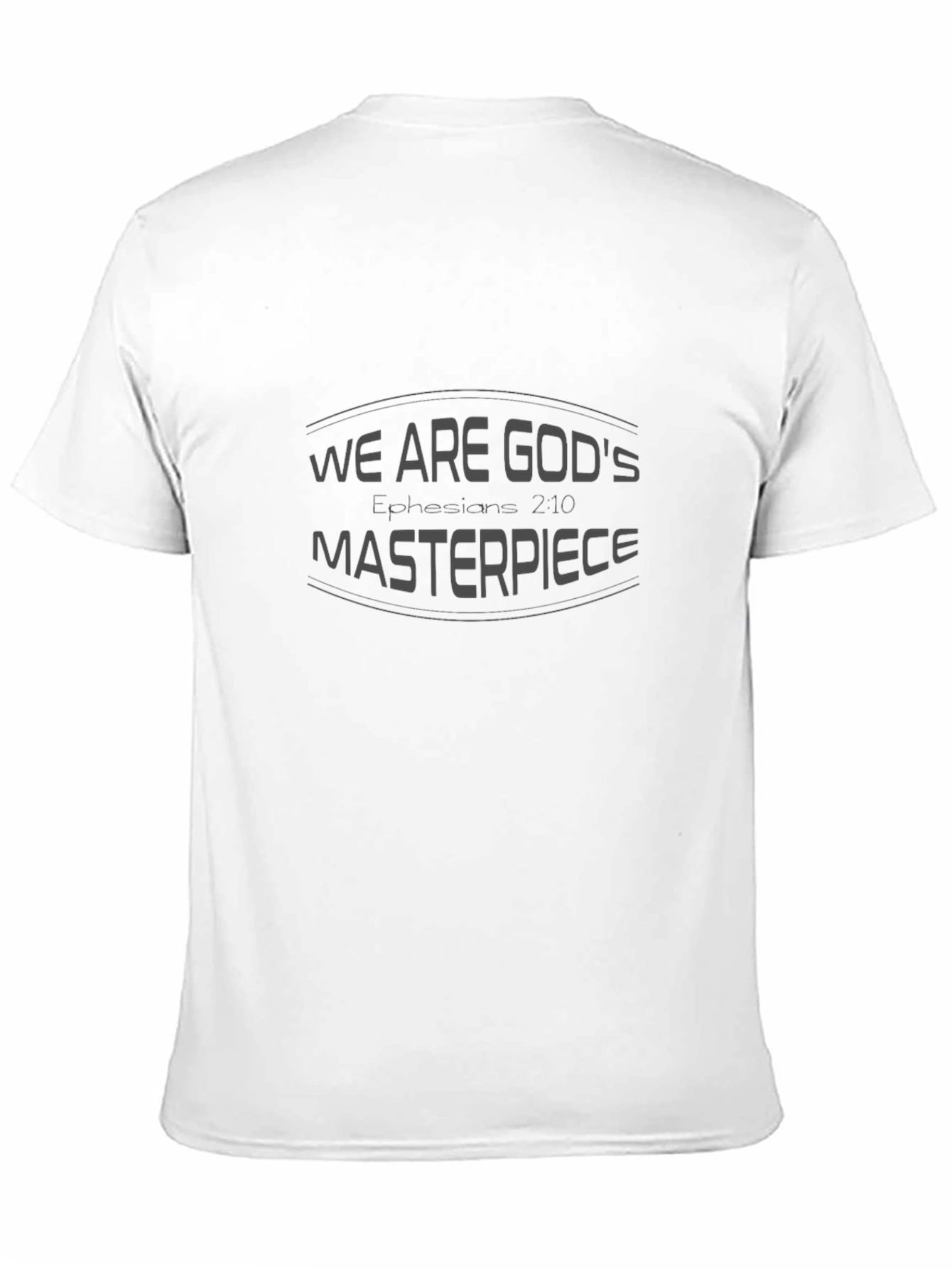 Black We are God's Masterpiece Black Tee view 11