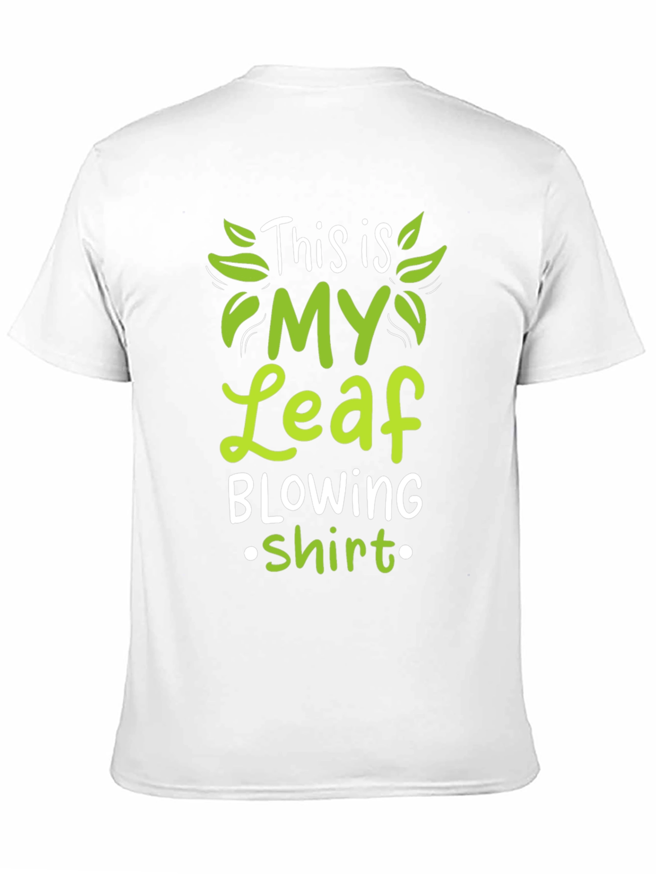 Black Leaf Blowing Shirt - Funny T-Shirt view 11