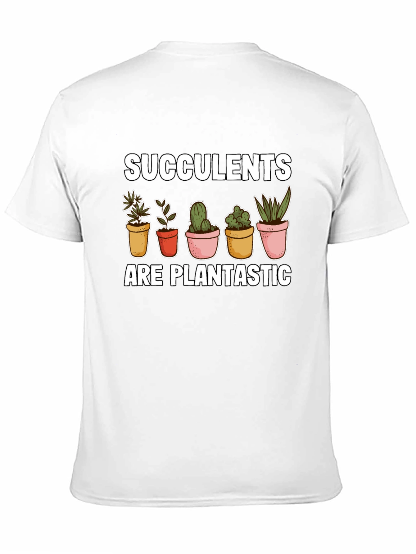 Black Succulents Plantastic Graphic Tee view 11