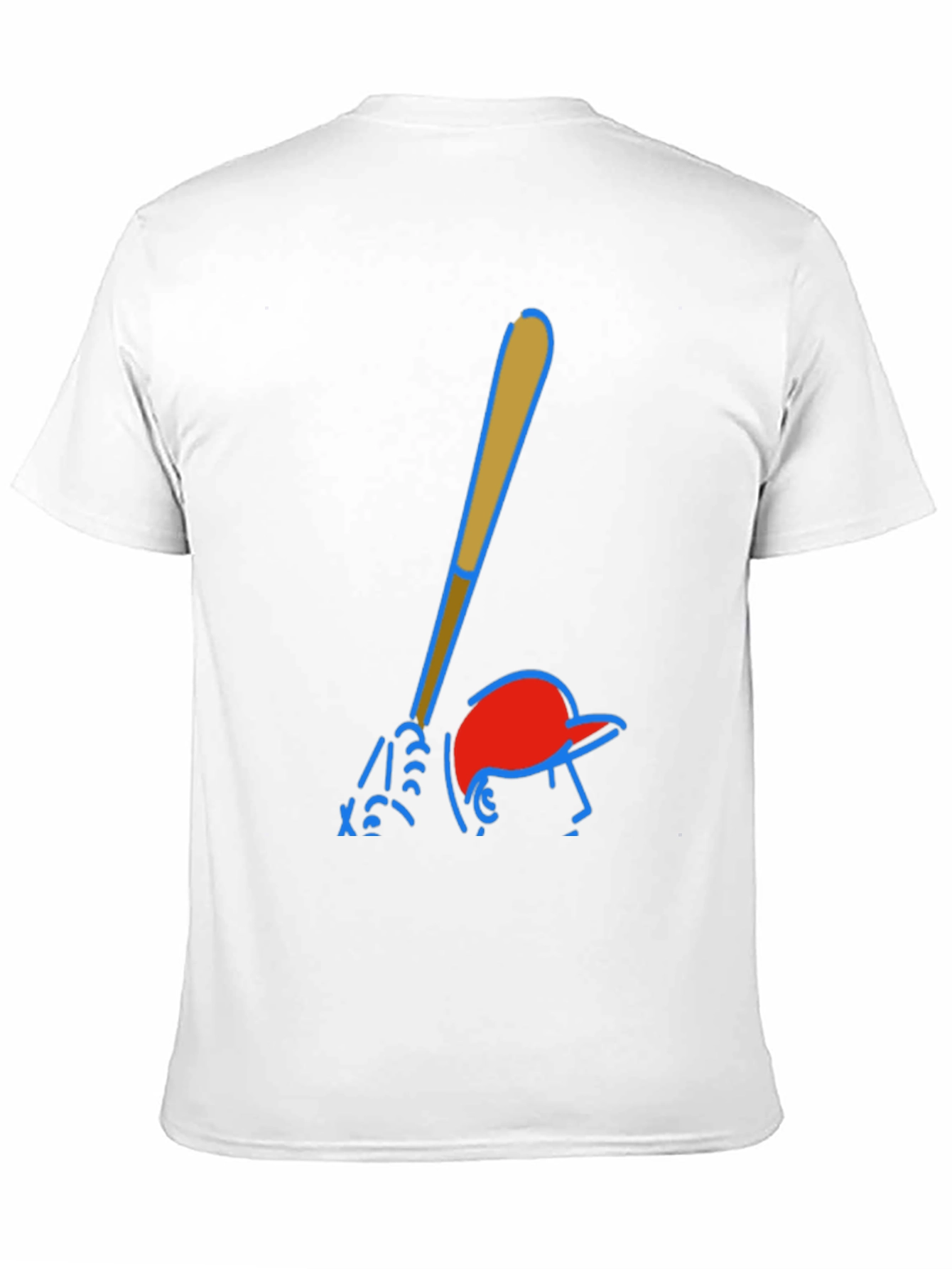 Black Baseball Player Graphic Tee - Classic Black Cotton view 11