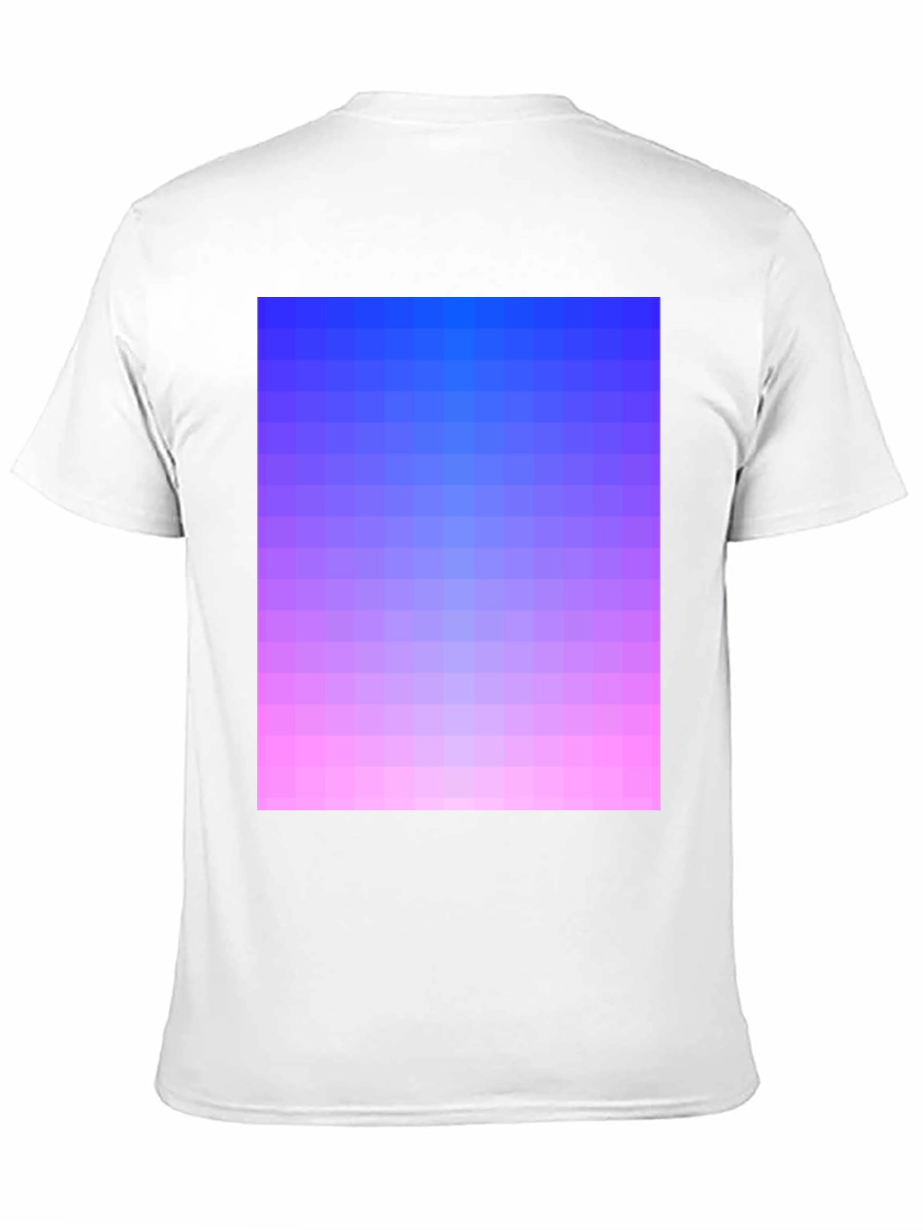 Black Gradient Pixel Art T-Shirt - Stylish Casual Wear view 11
