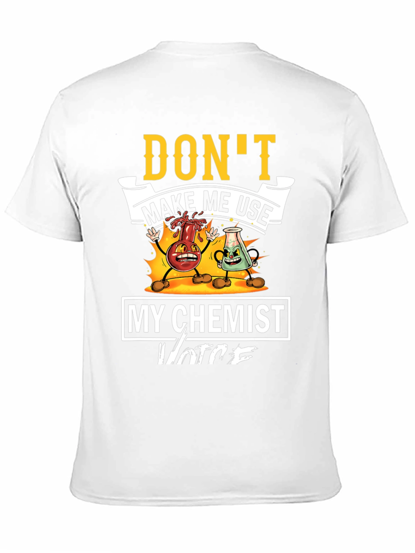 Black Funny Chemist Voice Graphic T-Shirt view 11