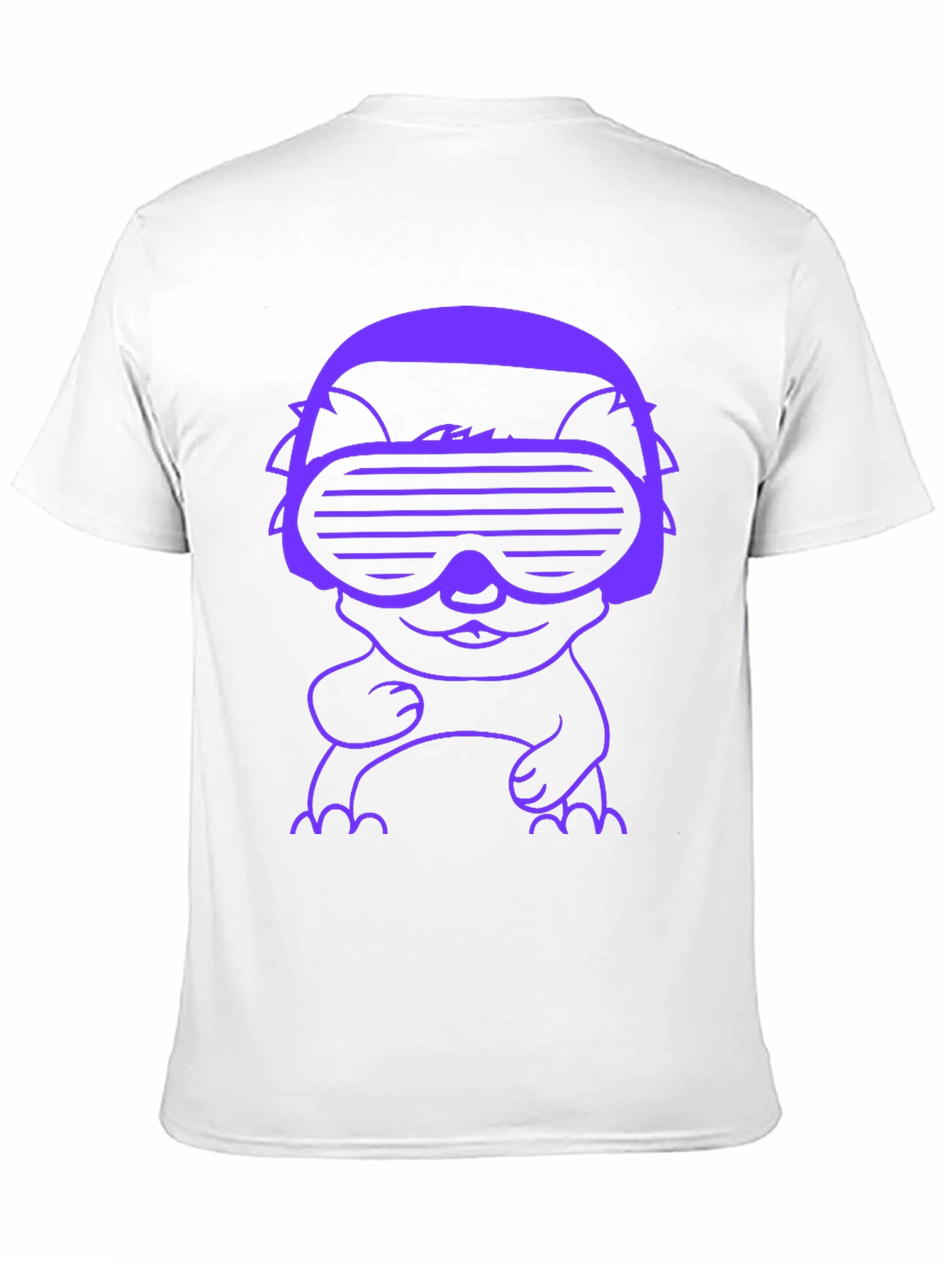 Black Cyberpunk Cat T-Shirt - Retro Gamer Style view 11