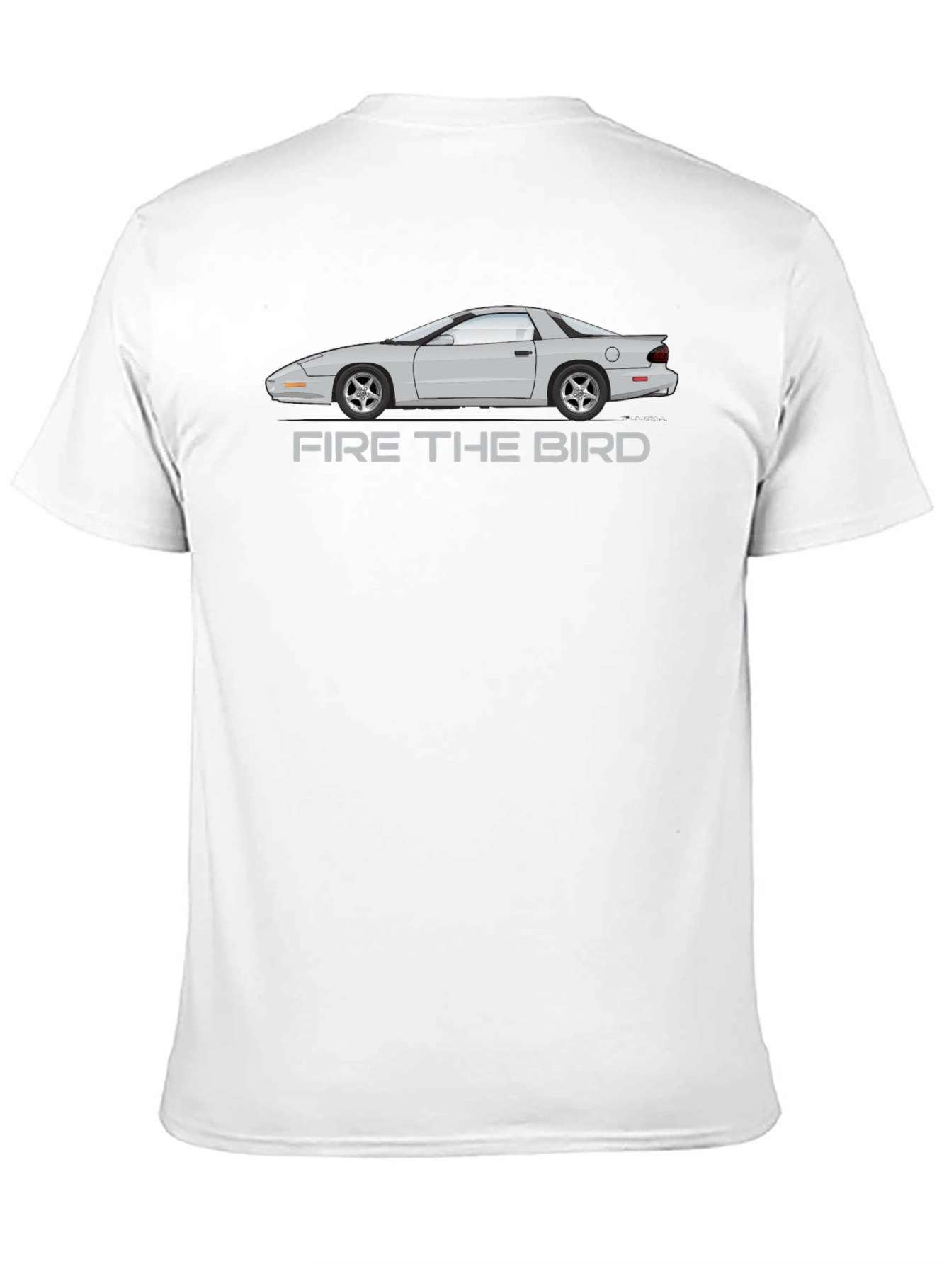 Black Firebird Car Graphic T-Shirt view 11